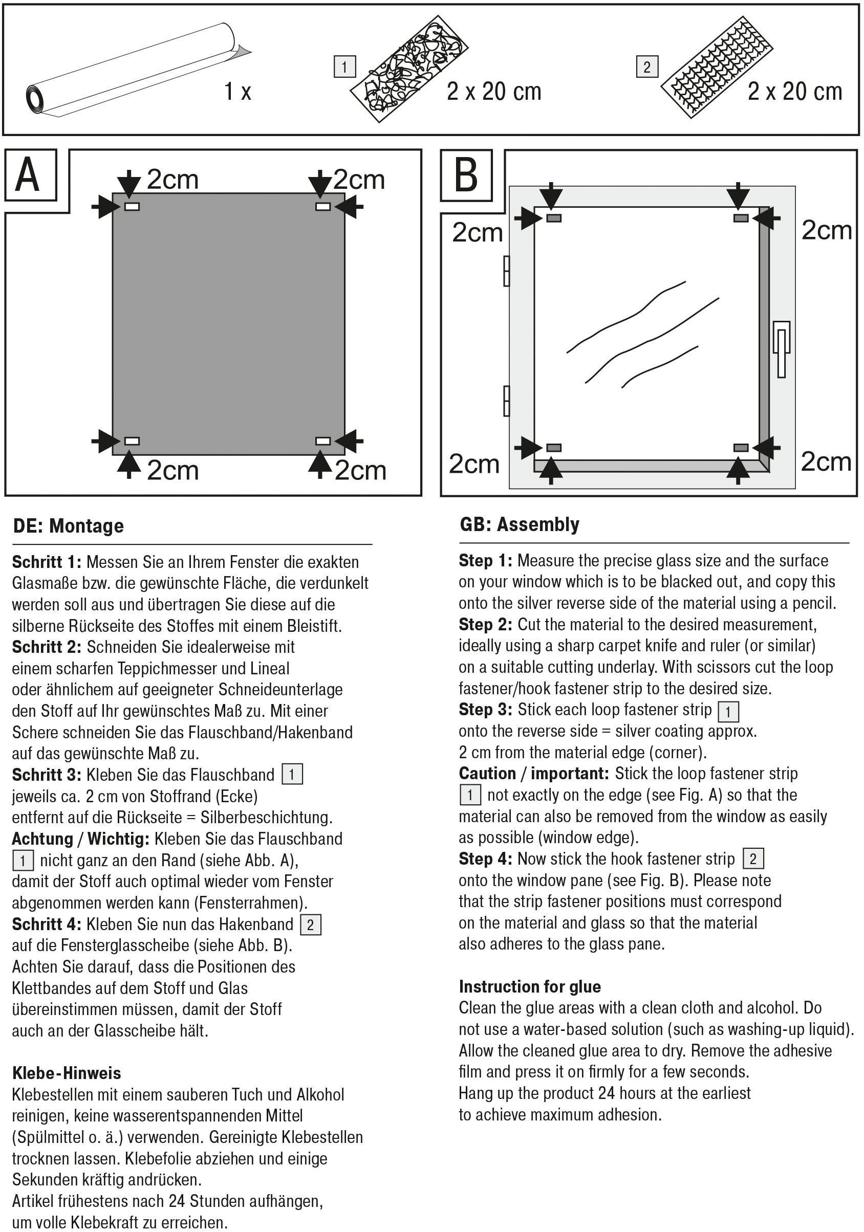 GARDINIA Sonnenschutz »Dachfenster Sonnenschutz Thermo«, 1 St., verdunkelnd, Haftfix, mit Thermo Beschichtung