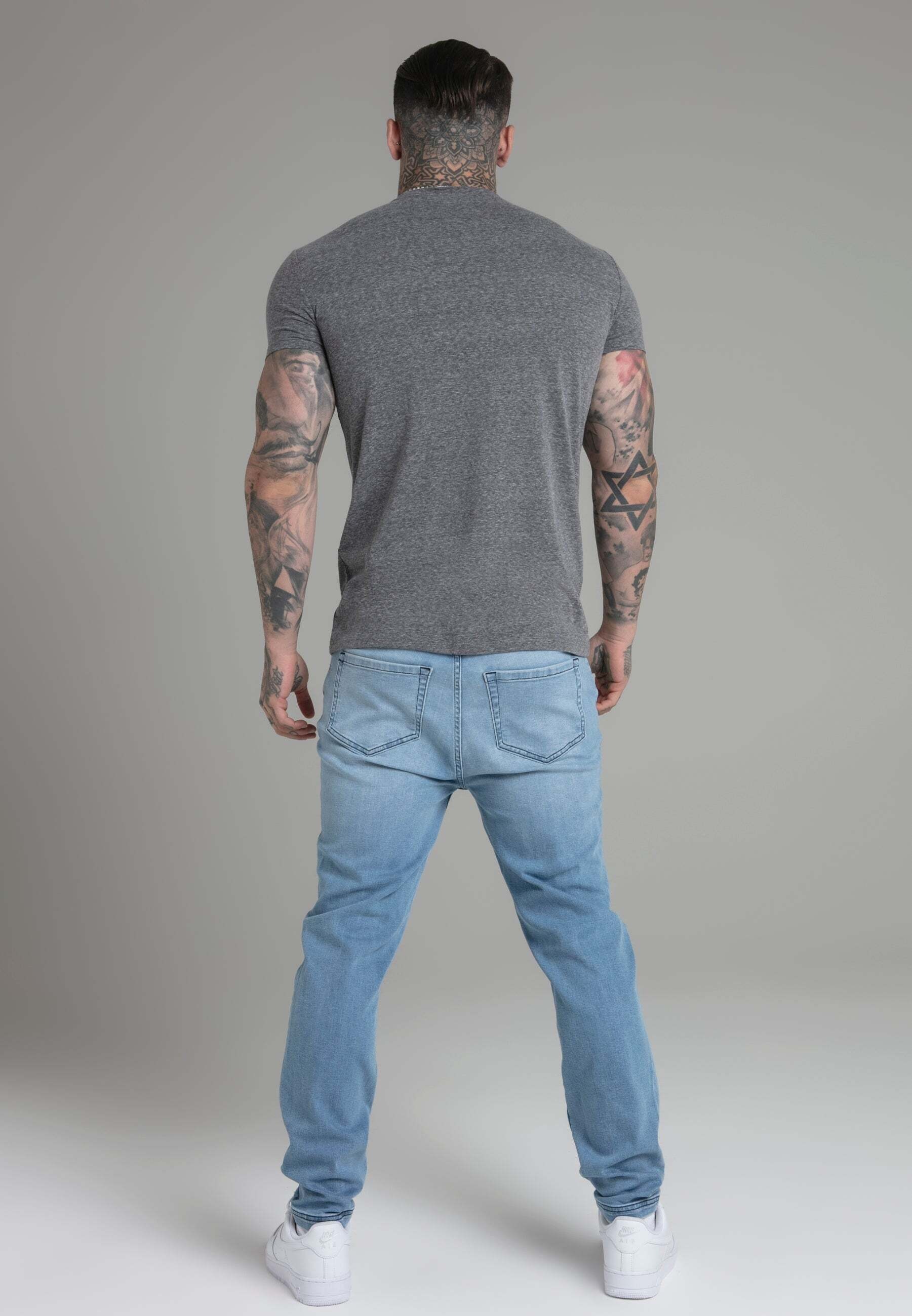 Siksilk T-Shirt »Siksilk T-Shirt Marl T-Shirt in Dark Grey«