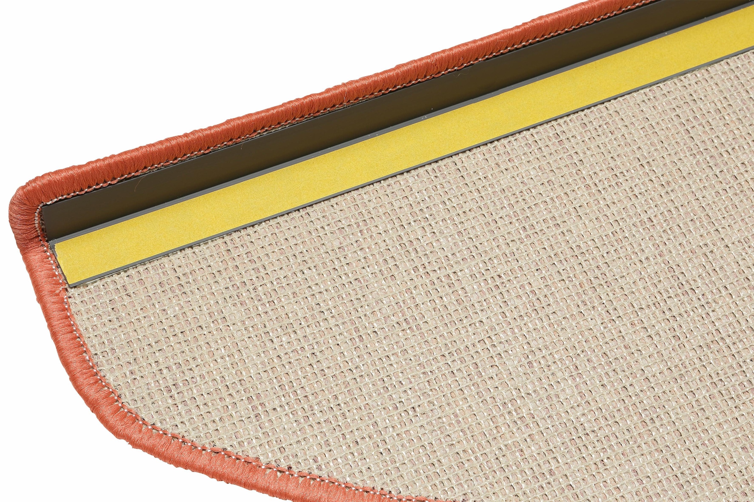Andiamo Stufenmatte »Rambo, Made in Poland«, halbrund, 4 mm Höhe, melierte Schlinge, selbstklebend, 15 Stück in einem Set