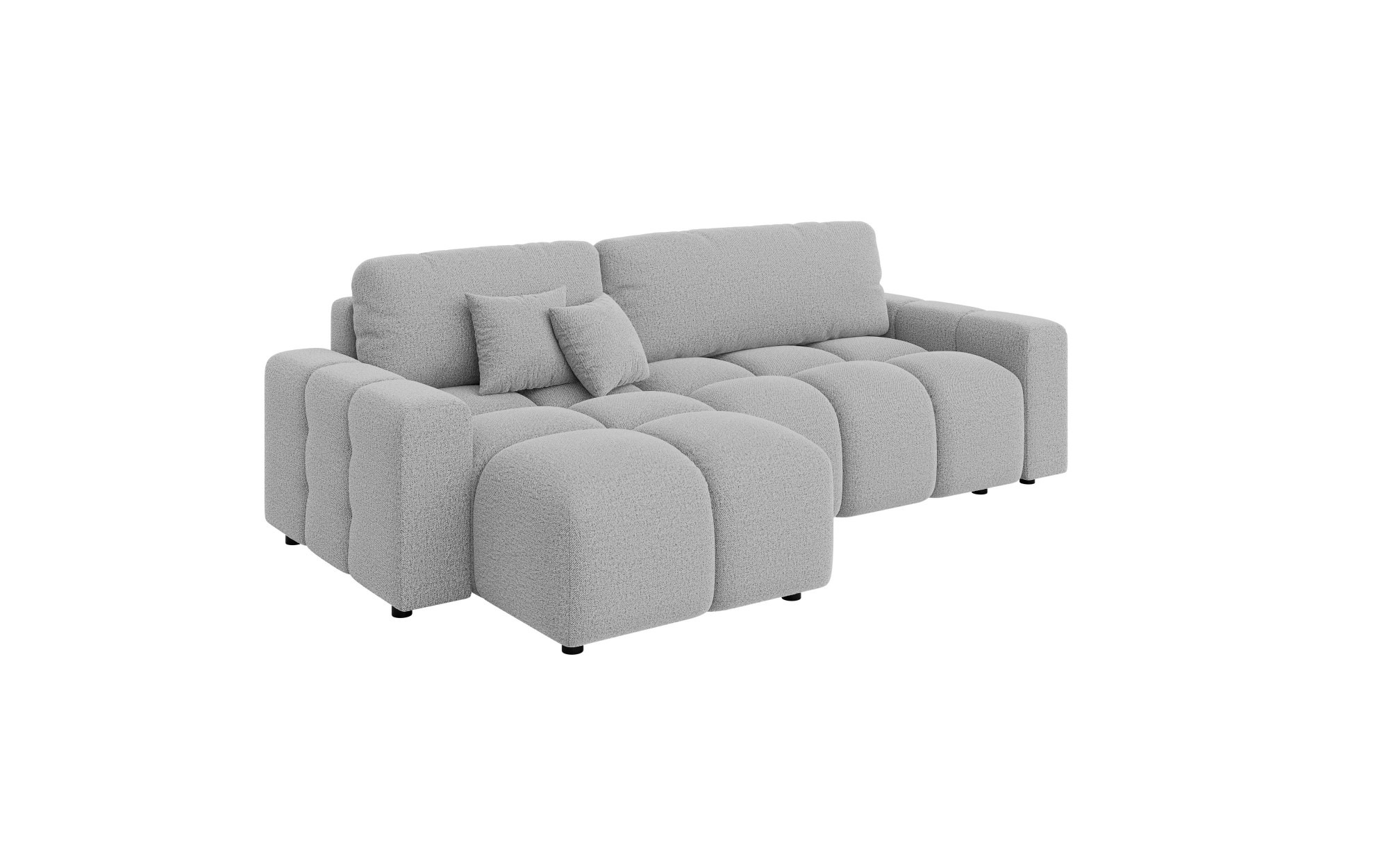 INOSIGN Ecksofa »FELICI, Schlafsofa 233cm, L-Form mit Recamiere beidseitig montierbar«, Designsofa mit Bettfunktion und Bettkasten, Masse B/T/H: 233/142/88 cm