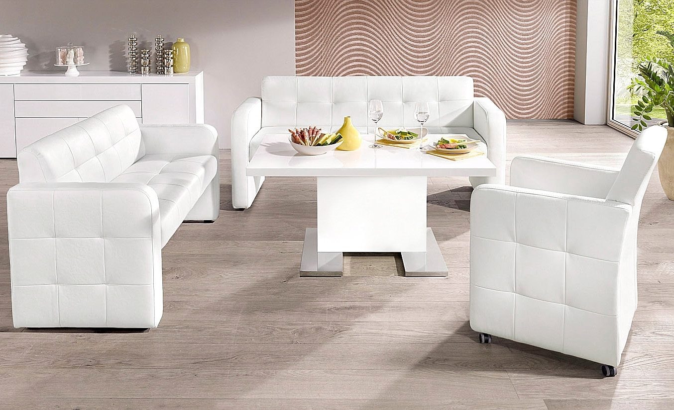 exxpo - sofa fashion Esszimmersessel »Barista, Loungesessel auf Rollen mit hoher Bodenfreiheit«