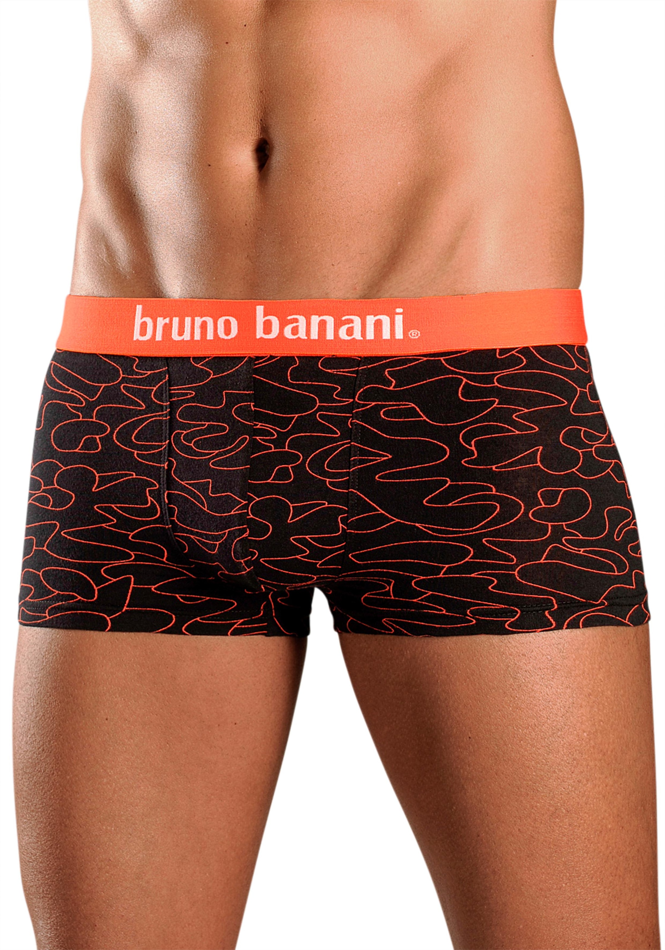 Bruno Banani Boxershorts, (Packung, 4 St.), in Hipster-Form uni oder gemustert