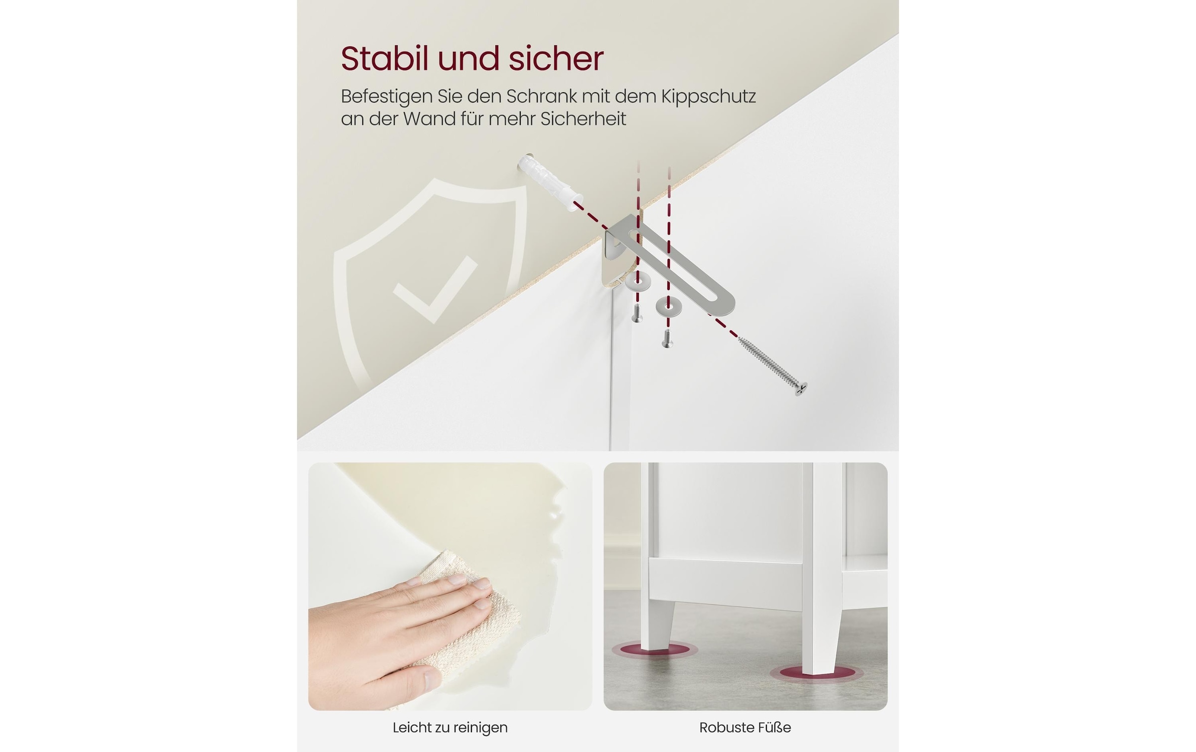 VASAGLE Mehrzweckschrank