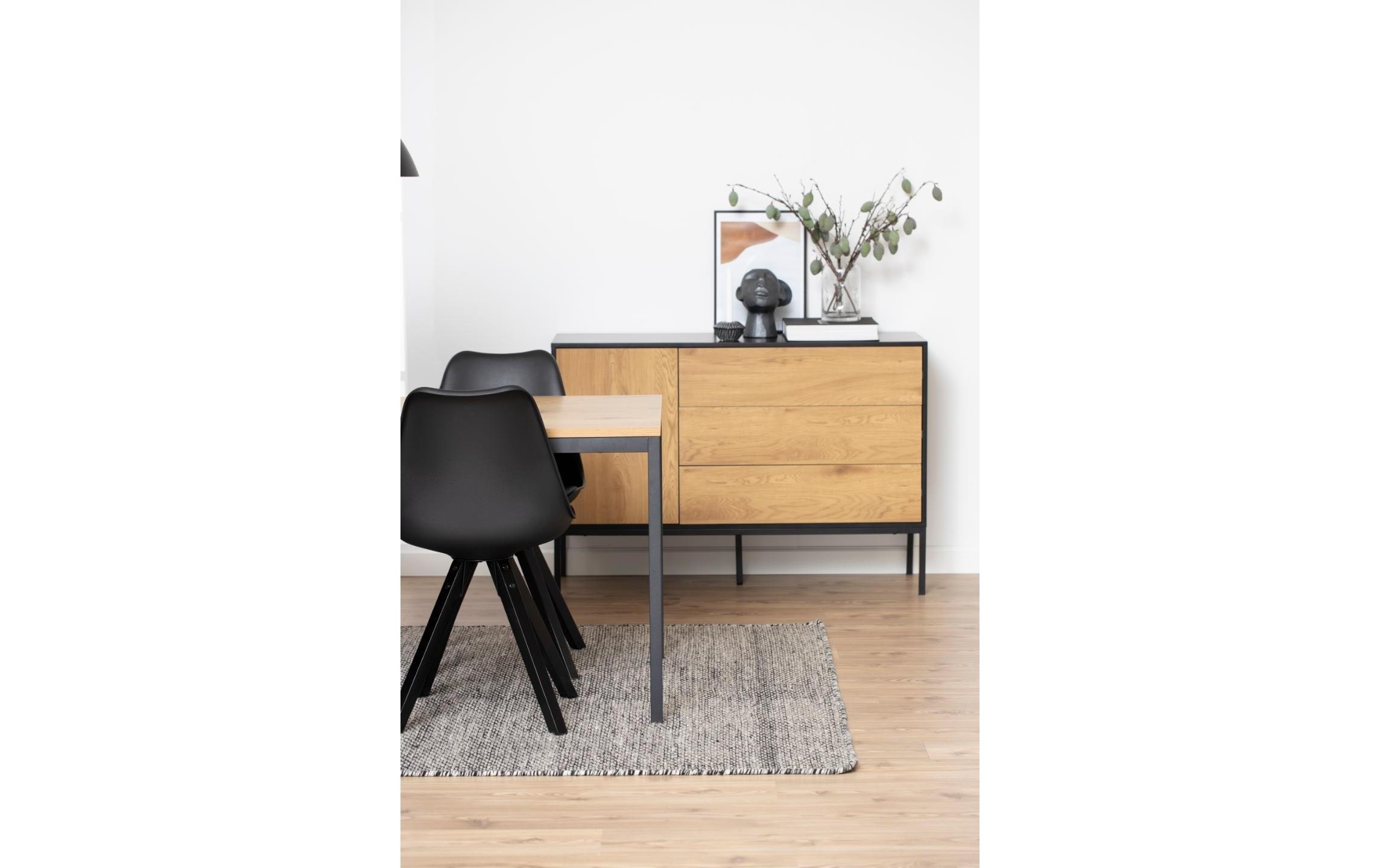 AC Design Esstisch »Seaford Eiche/Schwarz«