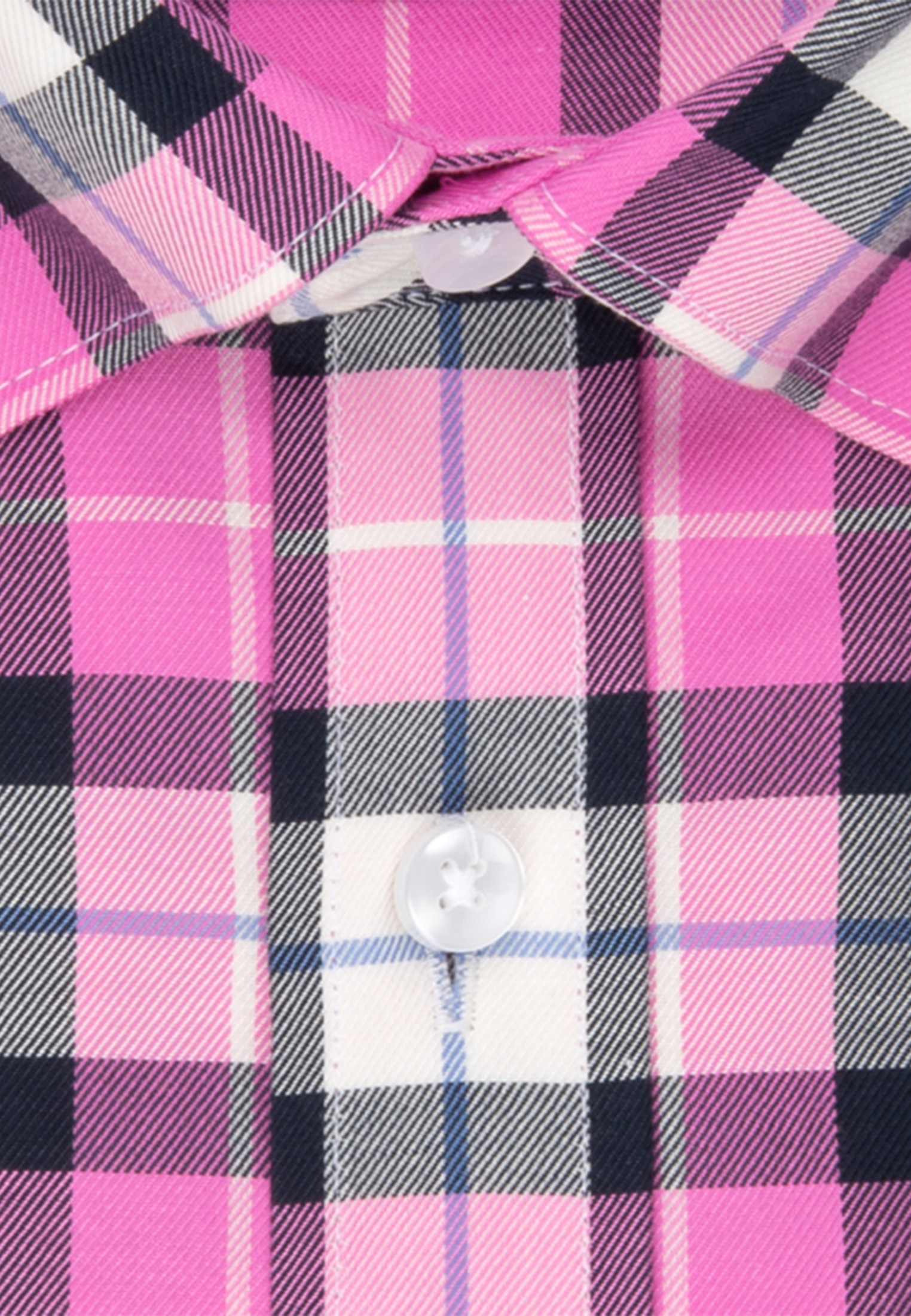 seidensticker Businesshemd »Regular«, Regular Kurzarm Button-Down-Kragen Karo