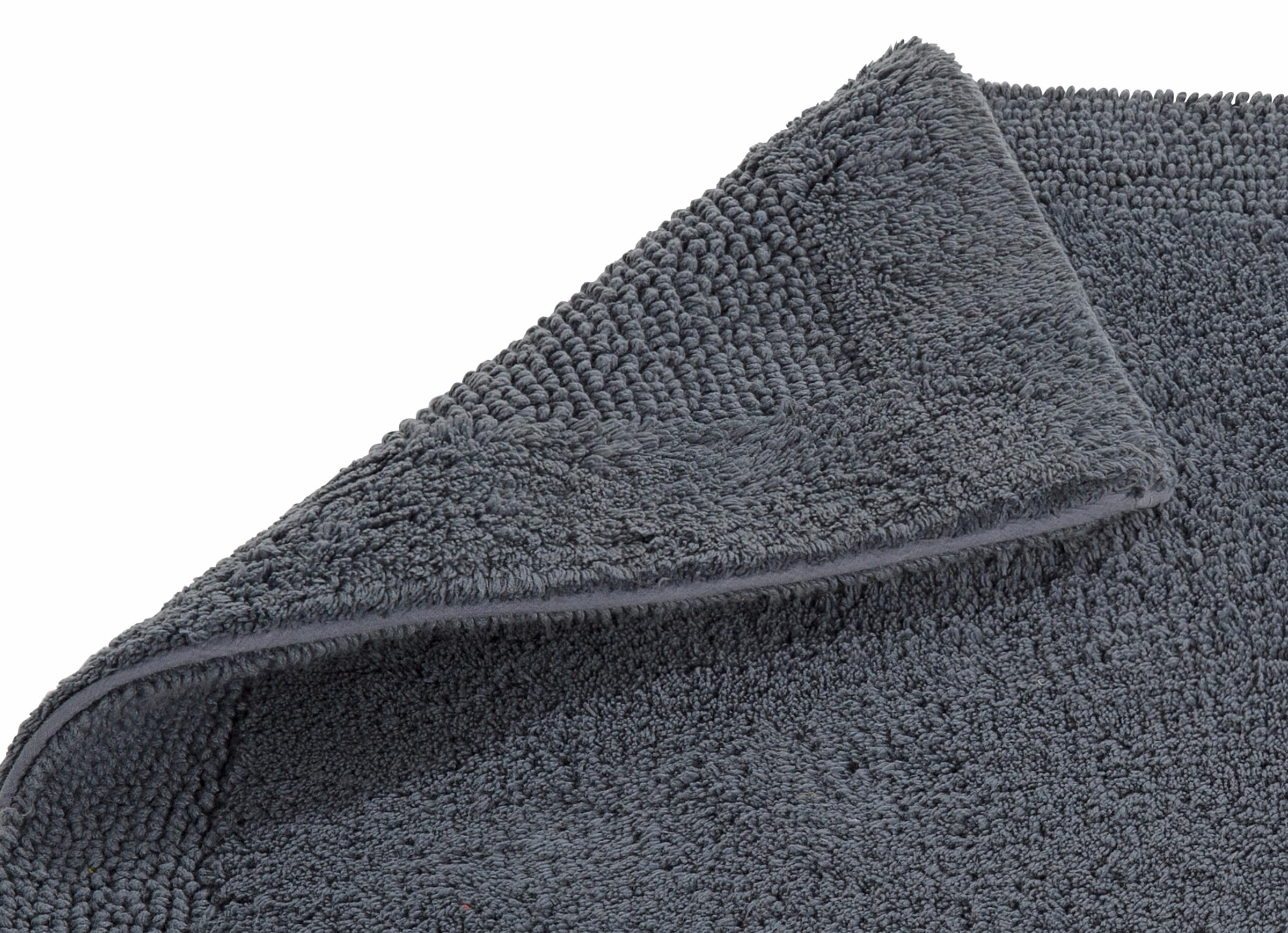 my home Badematte »Kapra, Badvorleger, Badezimmer Teppich«, beidseitig nutzbar-fussbodenheizungsgeeignet-strapazierfähig, mit Bordüre, Badteppich, Badematte
