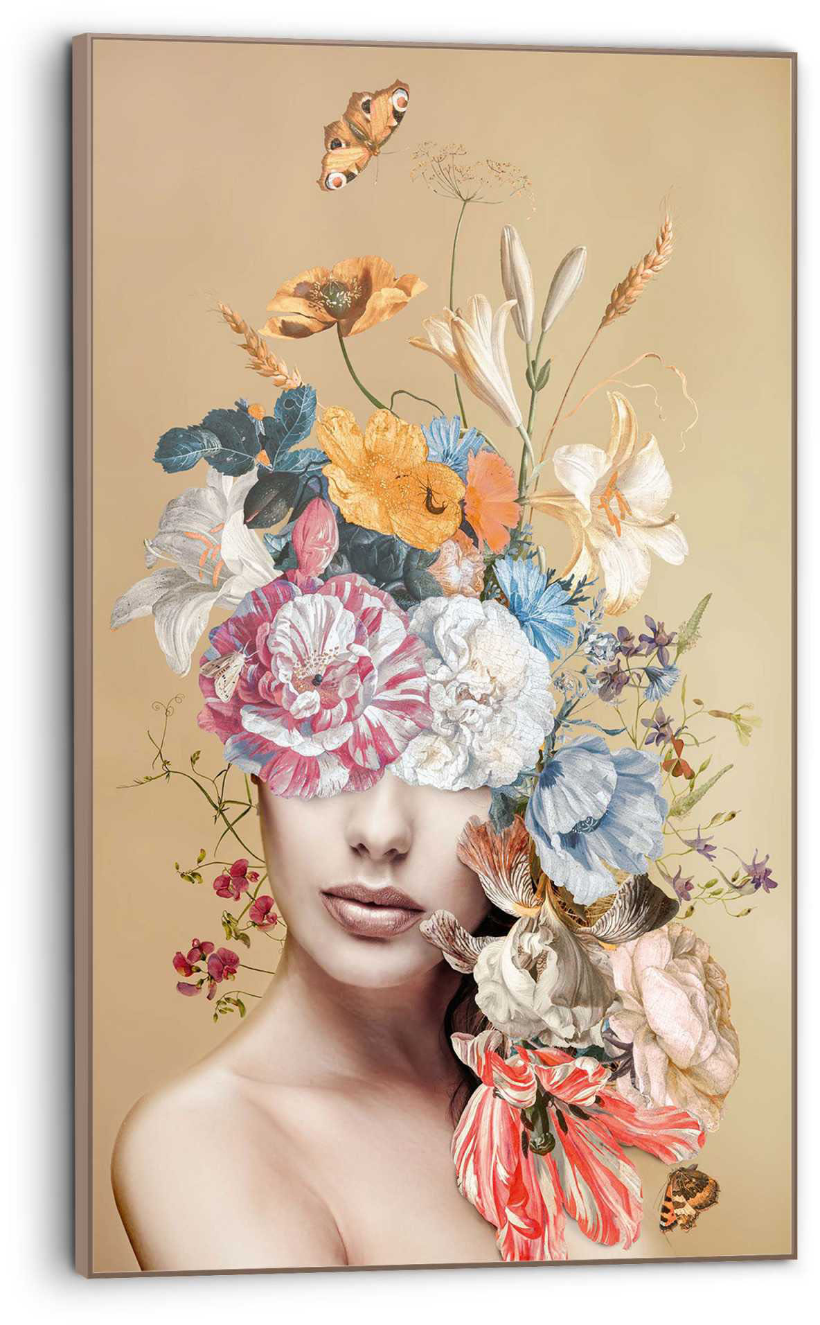 Wandaufkleber »Zeitgenössischer (1 Jelmoli-Versand | kaufen versch. St.), Leinwandbild, in Garten Wandbild Poster Blumen, als Artland oder online Grössen II«,