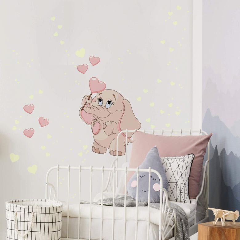 Wall-Art Wandtattoo »Elefantenbaby | online St.) (1 Leuchtsticker«, kaufen Jelmoli-Versand