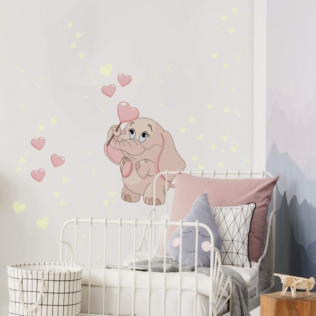 Wall-Art Wandtattoo »Elefantenbaby Leuchtsticker«, (1 St.) online kaufen |  Jelmoli-Versand