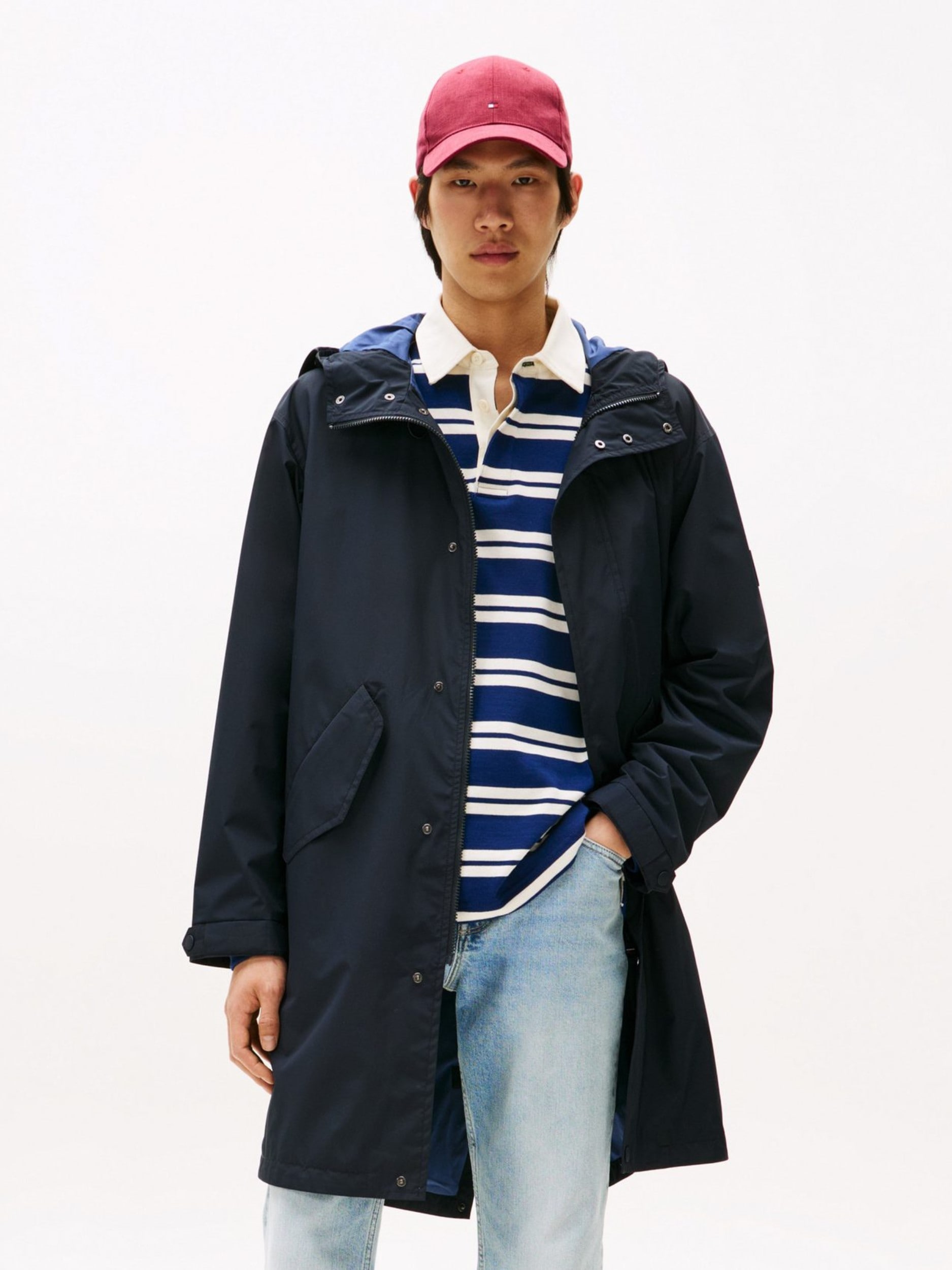 Tommy Hilfiger Parka "PACKABLE PARKA" mit Kapuze Winterjacke, Outdoorjacke oversize, feste Kapuze, wasserabweisend, Reg