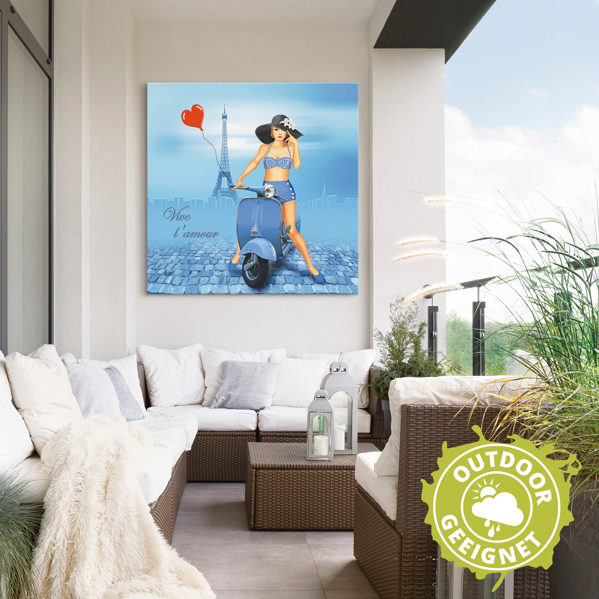 Artland Wandbild »Es lebe die Liebe«, Frau, (1 St.), als Alubild, Leinwandbild, Wandaufkleber oder Poster in versch. Grössen