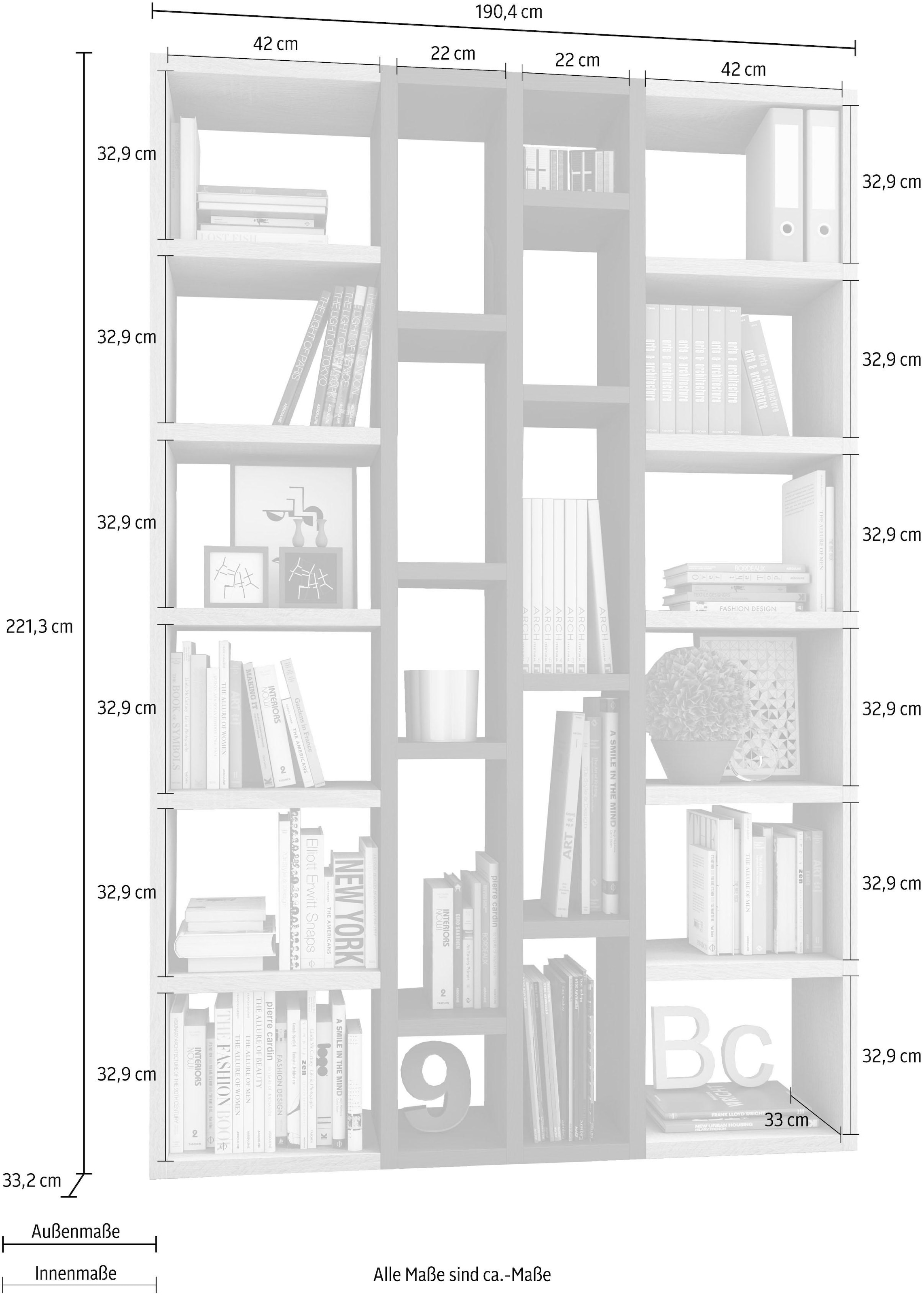 ❤ fif Jelmoli-Online möbel im Shop Breite kaufen »TOR391-1«, Raumteilerregal 145 cm