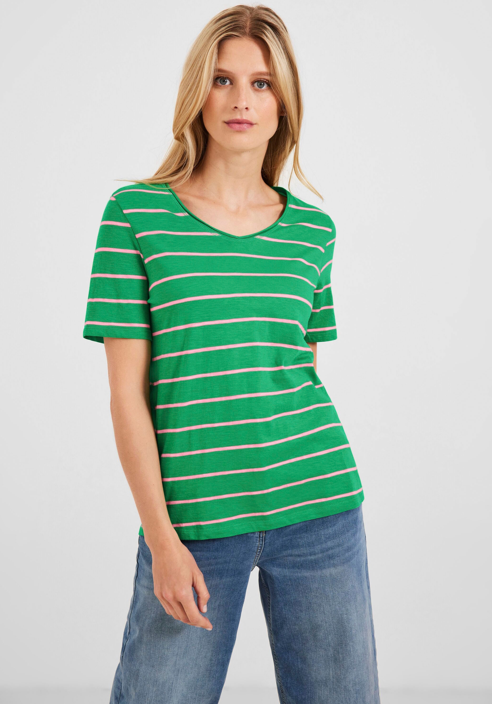 Cecil T-Shirt, in Schweiz online Flammgarnoptik Jelmoli-Versand shoppen bei