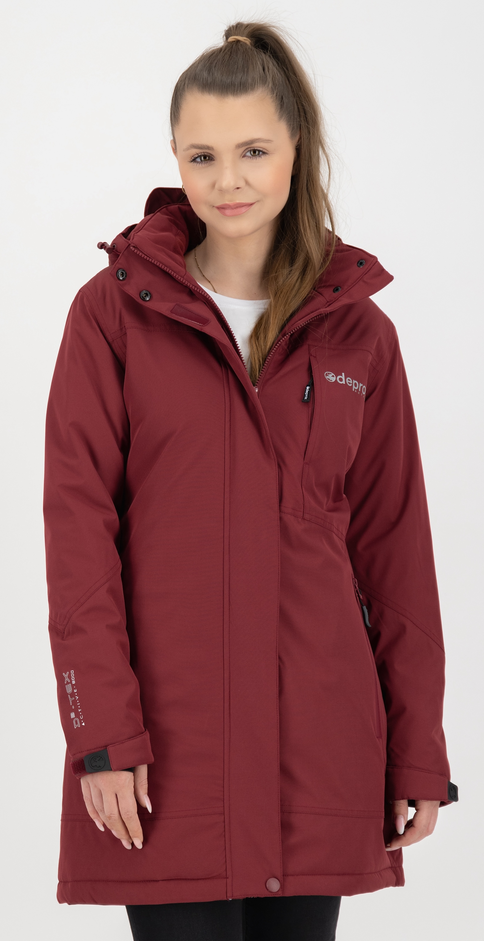 DEPROC Active Winterjacke »MONTREAL LONG WMN«, auch in Grossen Grössen erhältlich