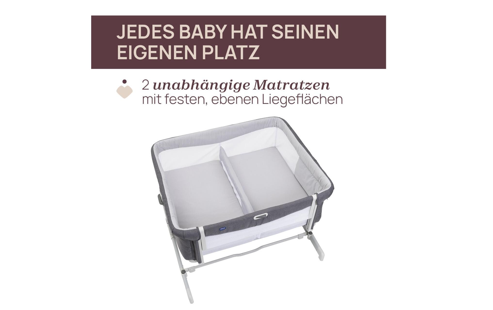 Chicco Beistellbett »Next2Me Twins Magnet«