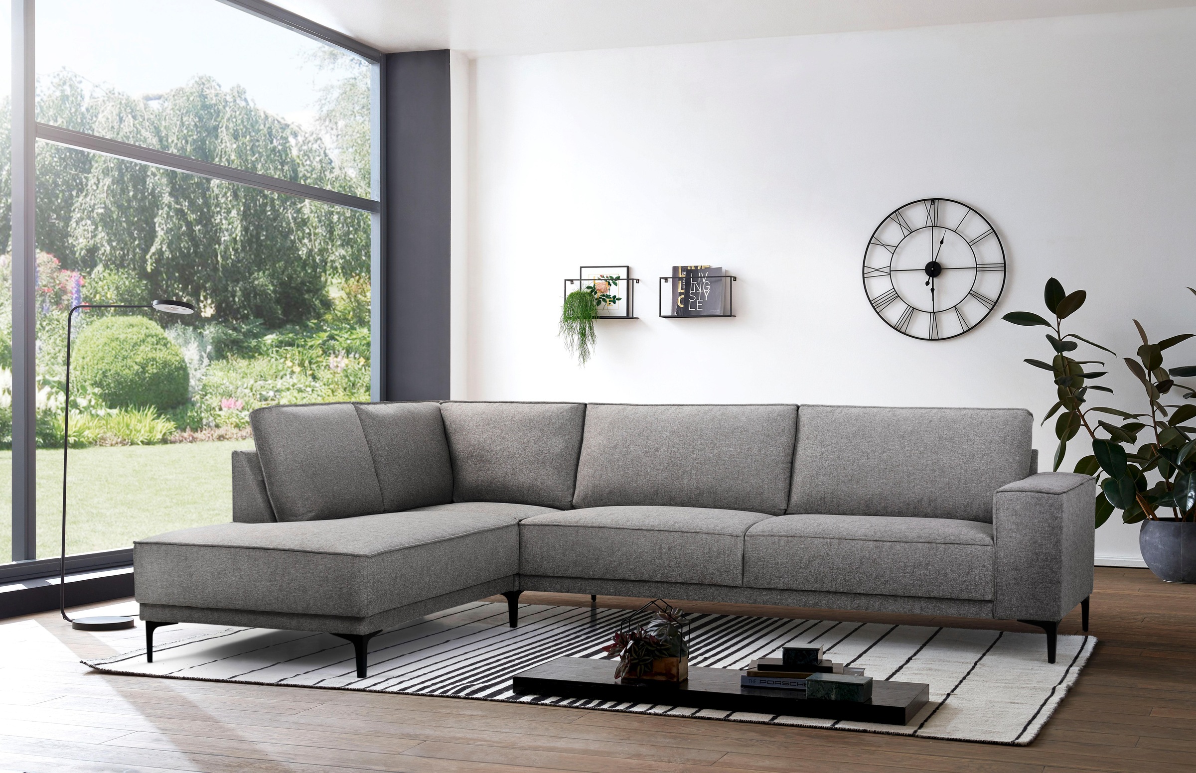 Places of Style Ecksofa Oland, L-Form, inkl. Rückenkissen, hochwertige Verarbeitung