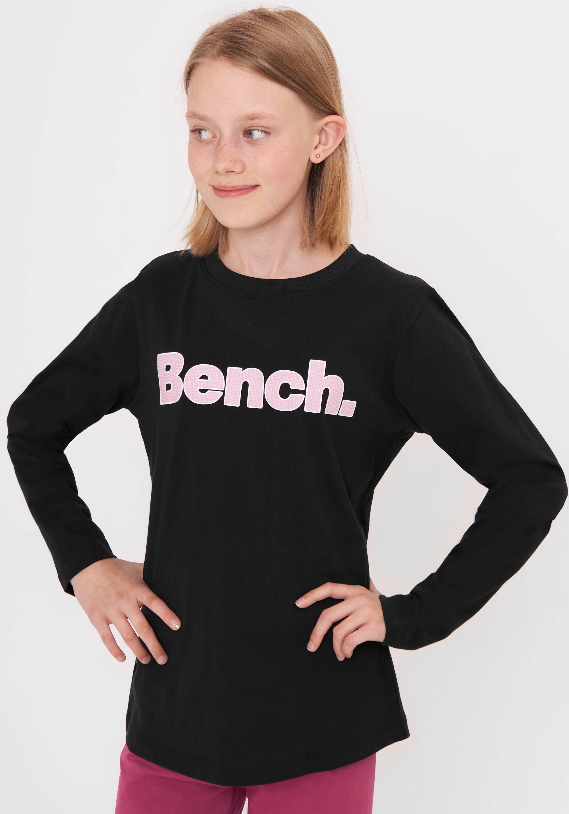 ✵ Bench. | Langarmshirt ordern Logodruck Jelmoli-Versand mit günstig »GEMMYG«