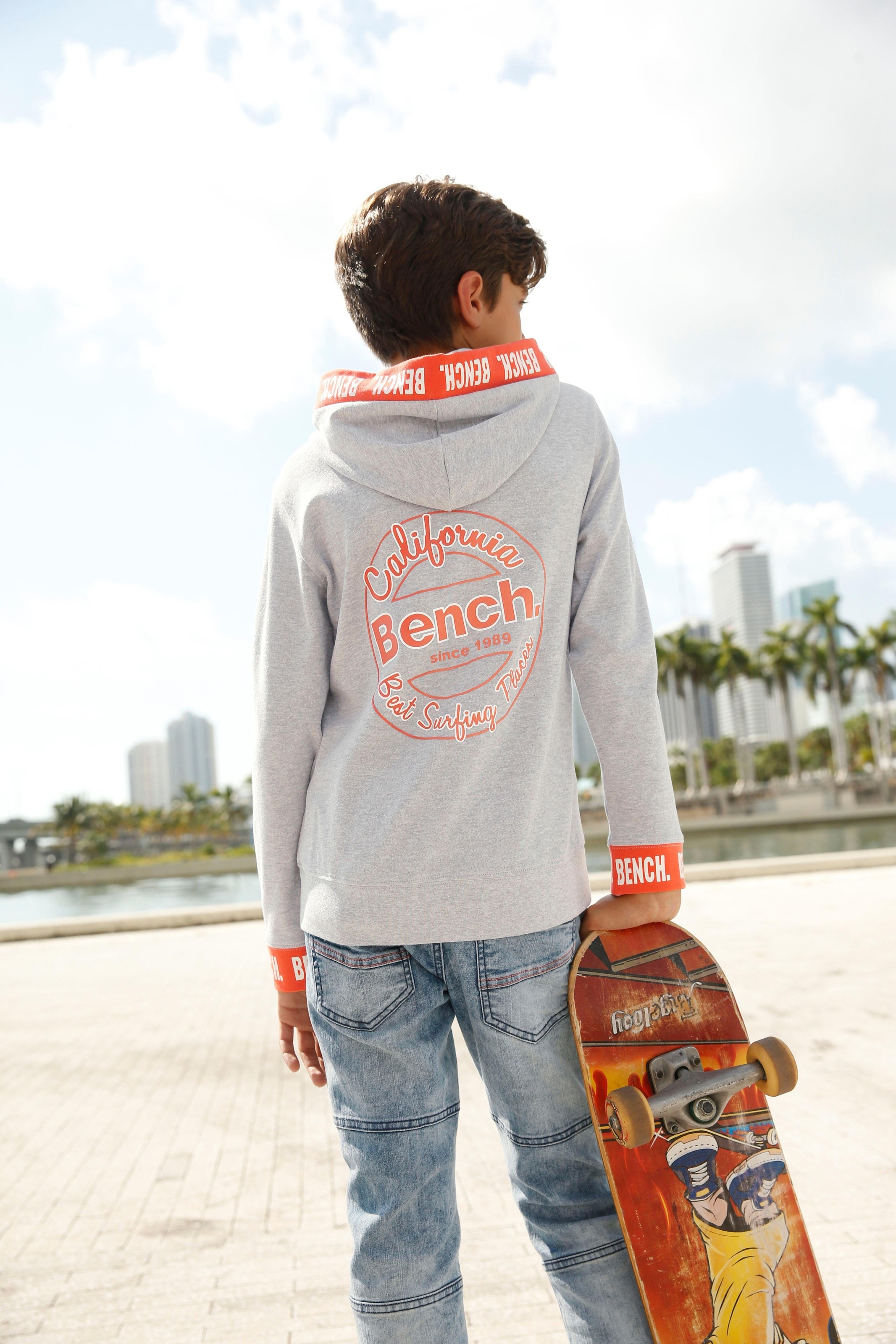 Bench. Sweatshirt, mit Logo-Strickbündchen kaufen