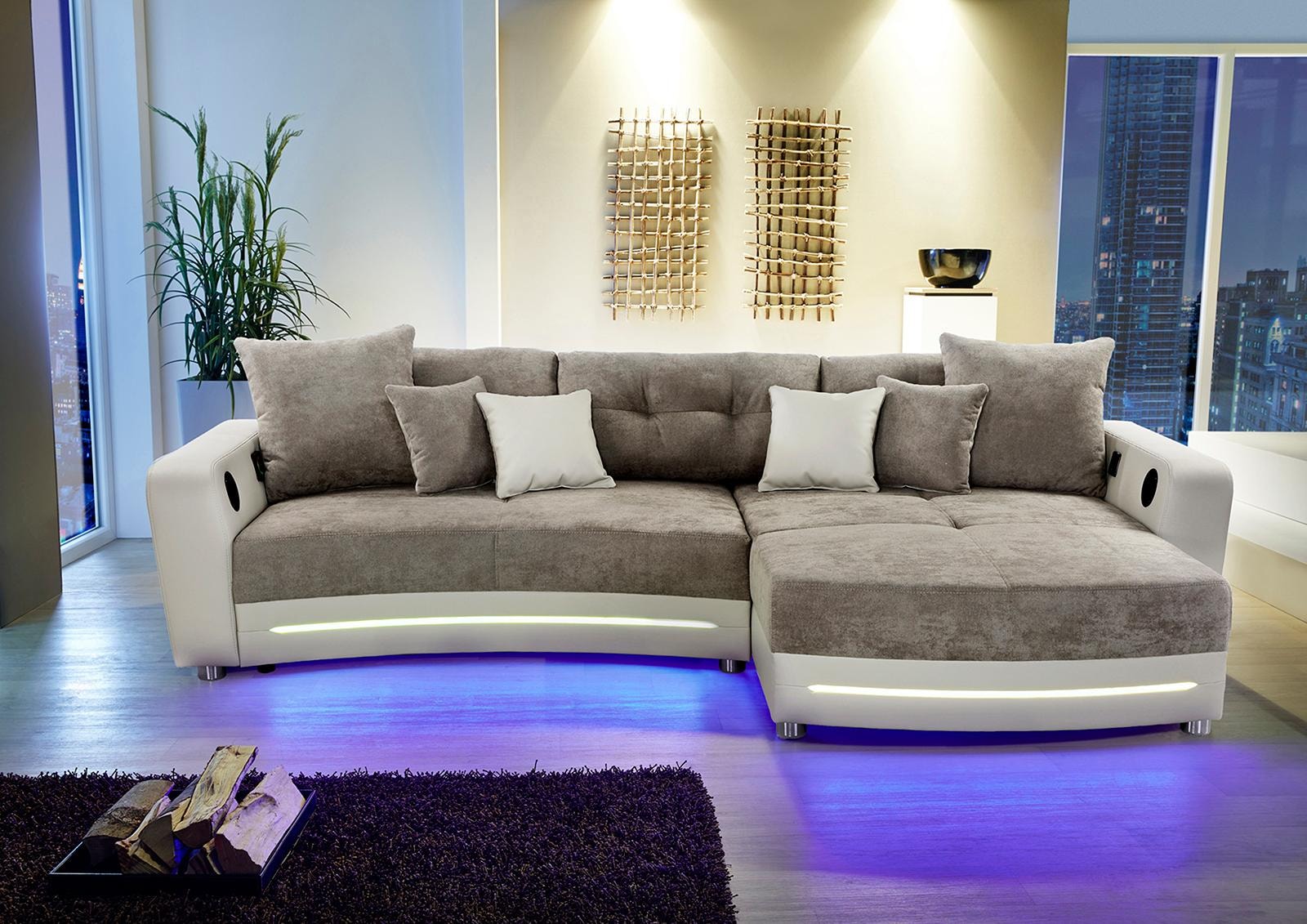 shoppen und Ecksofa RGB-LED-Beleuchtung Gruppe Bluetooth-Soundsystem Jockenhöfer inklusive »Laredo«, Jelmoli-Versand online |