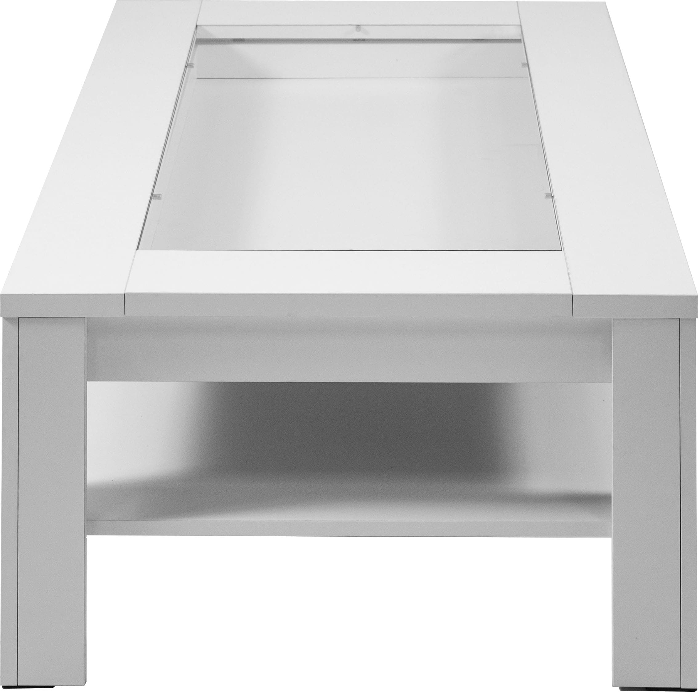 byLIVING Couchtisch »Ralph«, Breite 110 cm, mit Glaseinsatz und Schubkasten