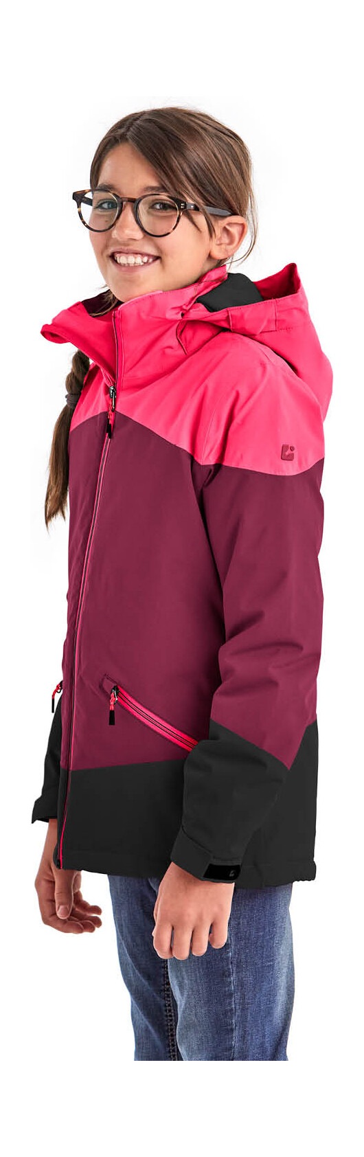 Killtec Outdoorjacke »KOW 195 GRLS JCKT«, Wasserdichte Winterjacke mit Colourblock, verstellbaren Details