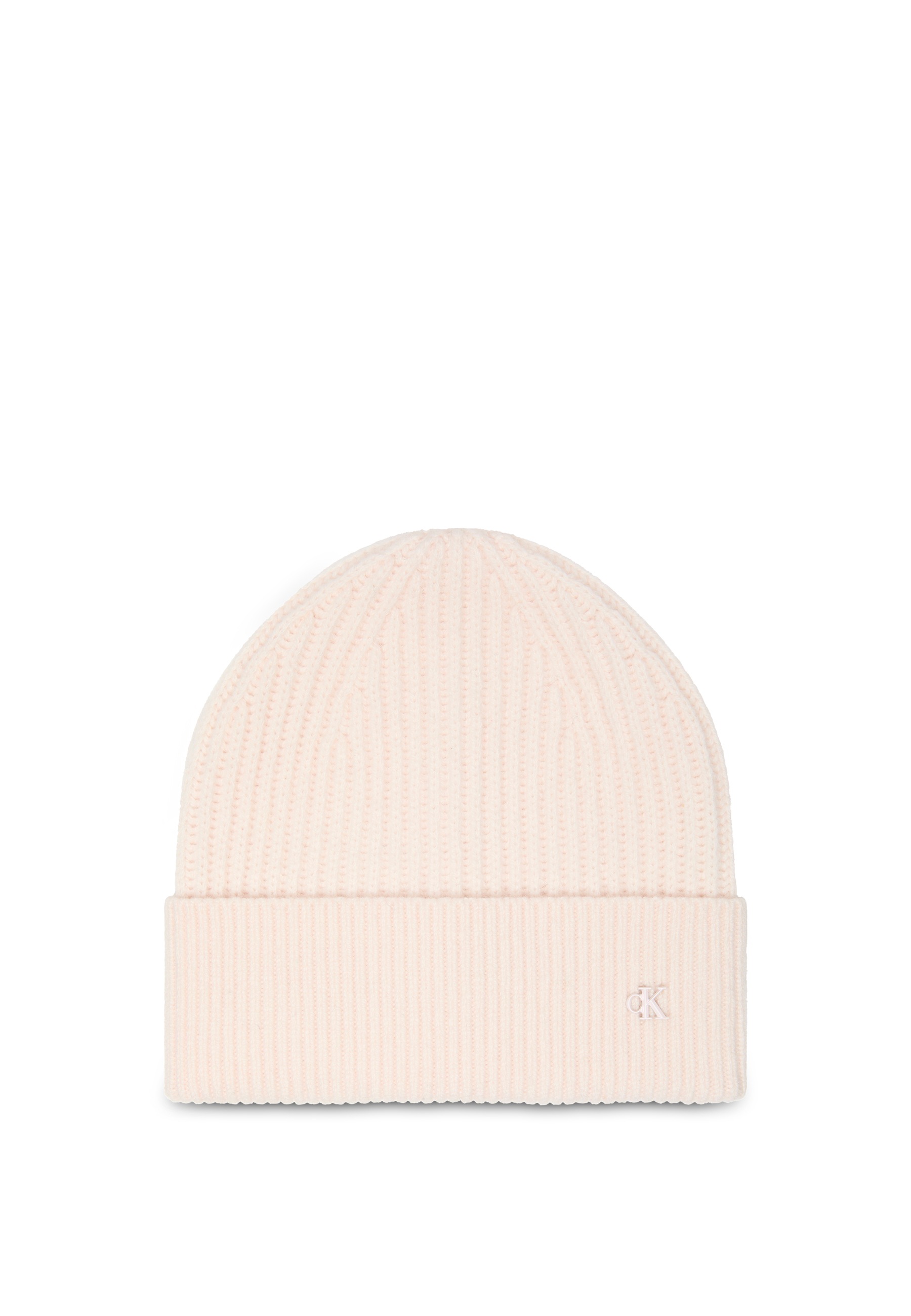Calvin Klein, Unisex, »CK METAL WOOL BEANIE« aus weicher Wollmischung, tender blush, Einheitsgröße, Strickmütze von Calvin Klein
