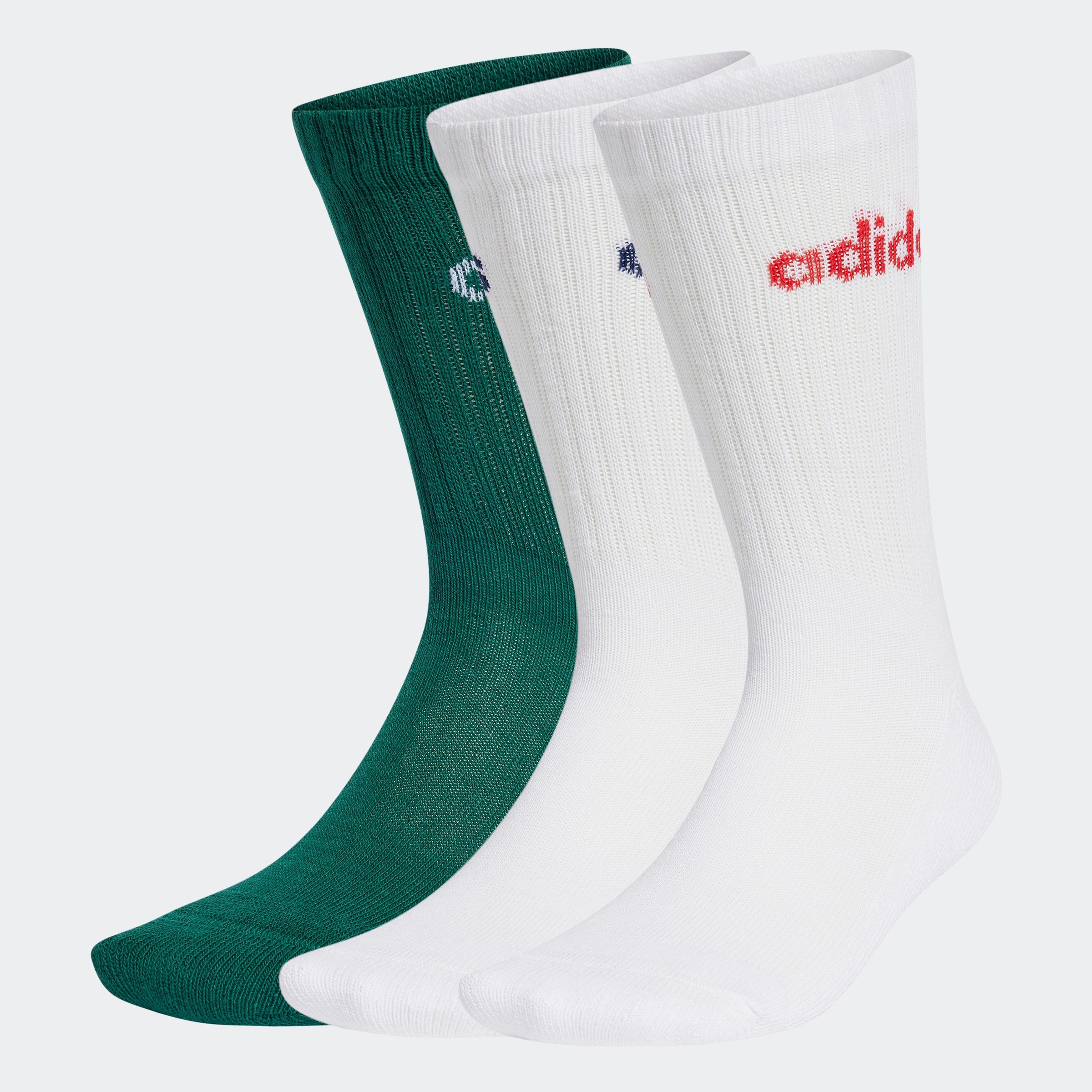 adidas Performance Funktionssocken »LINEAR CREW CUSHIONED SOCKEN, 3 PAAR«, (3 Paar)