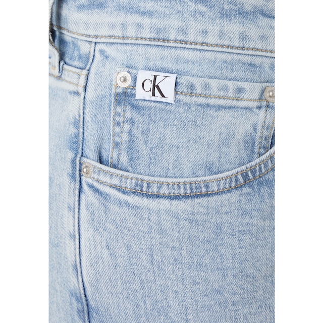 kaufen Klein TAPER«, | »SLIM Calvin Leder-Badge mit Calvin Jelmoli-Versand Jeans Klein online Tapered-fit-Jeans
