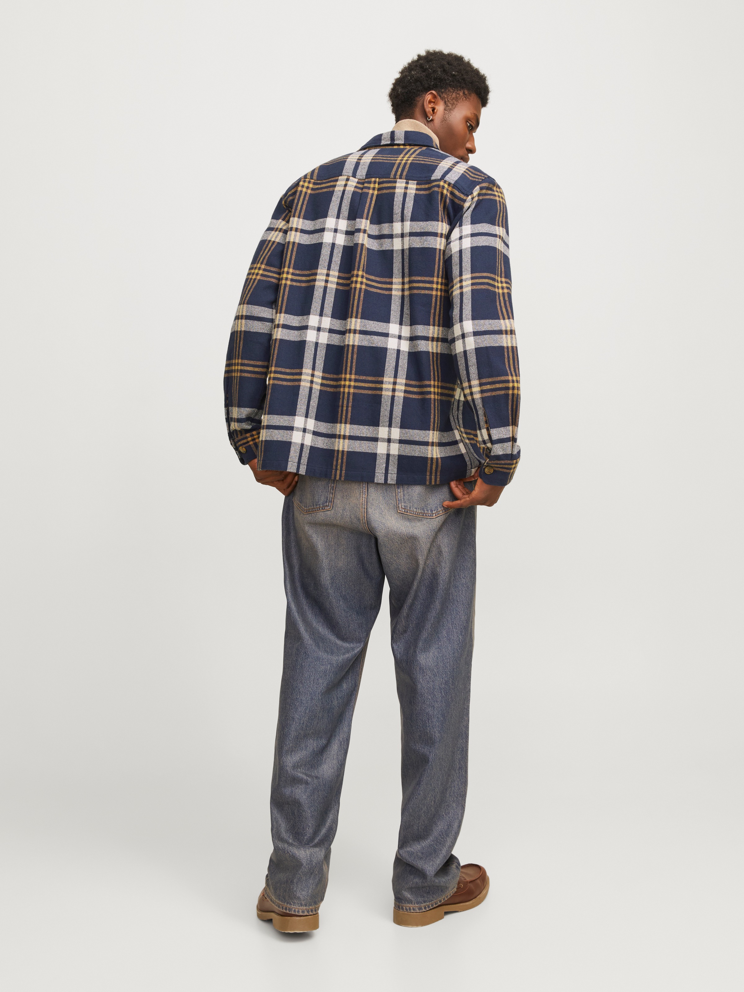 Jack & Jones Langarmhemd »JPRRAYMOND MELANGE CHECK LS OVERSHIRT SN«