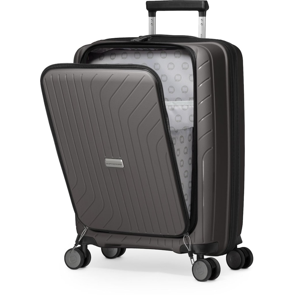 Hauptstadtkoffer Hartschalen-Trolley »TXL, titan, 55 cm«, 4 Rollen