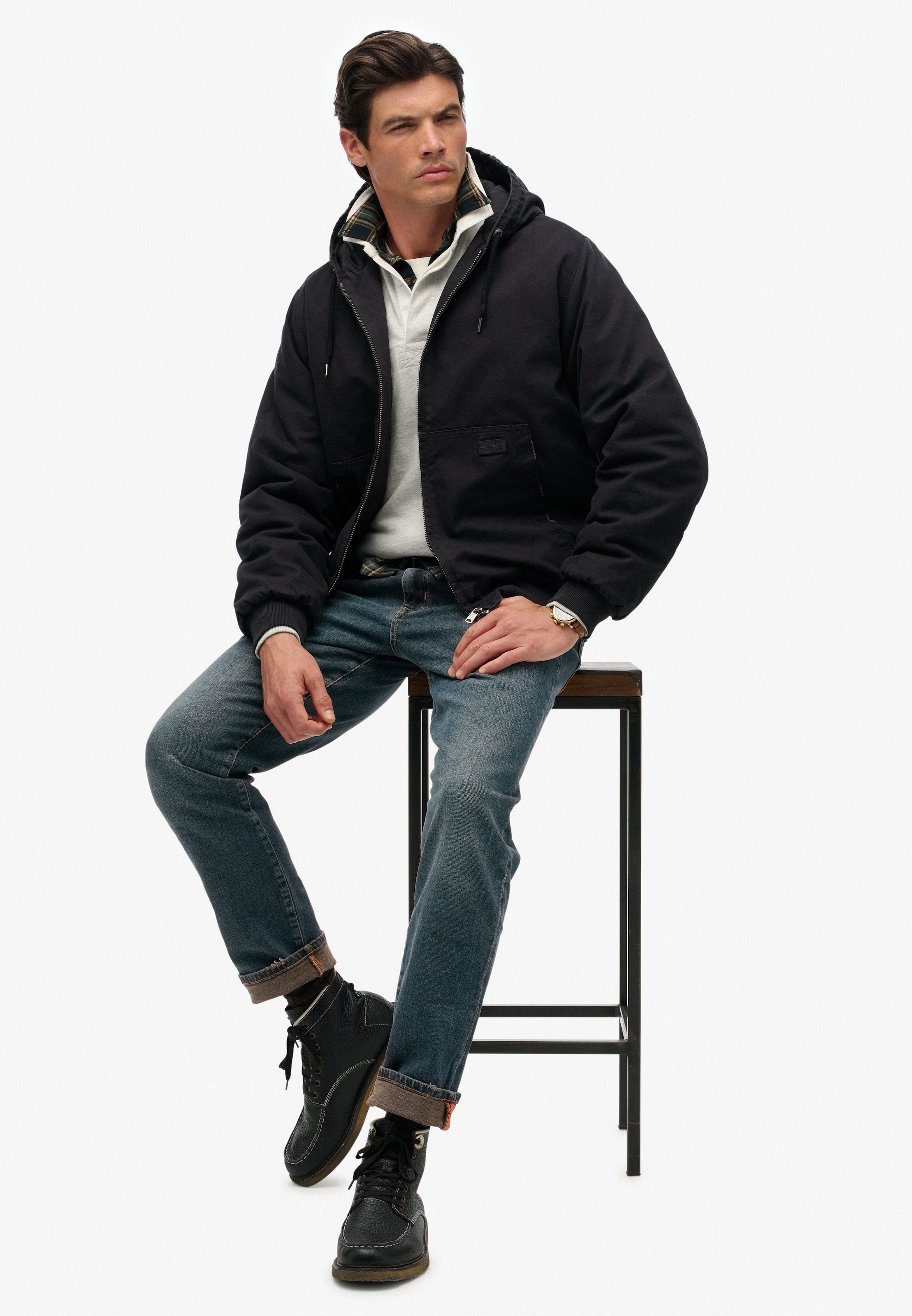 Superdry Parka »CANVAS SURPLUS HOODED JKT«, mit Kapuze