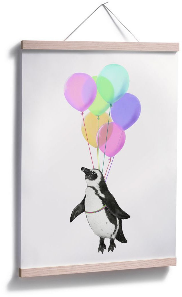 Wall-Art Poster »Pinguin Luftballon«, Tiere, shoppen Wandposter Bild, Jelmoli-Versand St.), | online Poster, Wandbild, (1