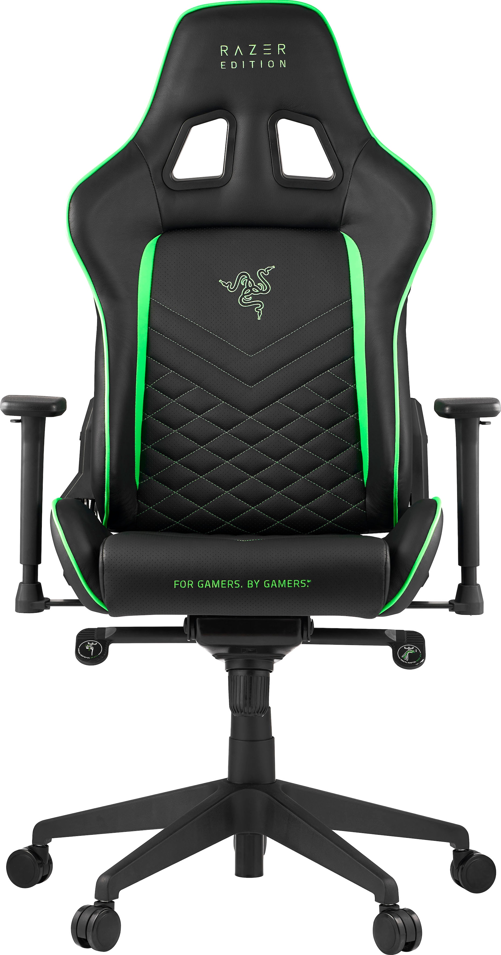 RAZER Gaming-Stuhl »Tarok Pro by Zen, PU Kunstleder«, 3D-Armlehnen, Lendenkissen und Kopfkissen, bis 130kg