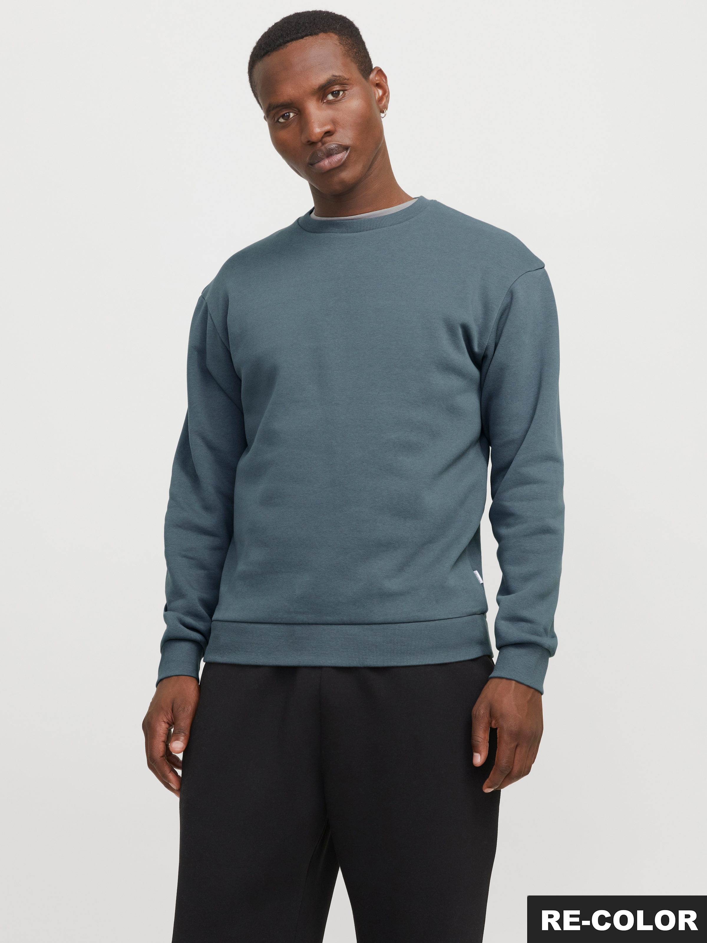 Jack & Jones Sweatshirt »JJEBRADLEY mit Rippbündchen für Alltag und Freizeit«, mit Rippbündchen