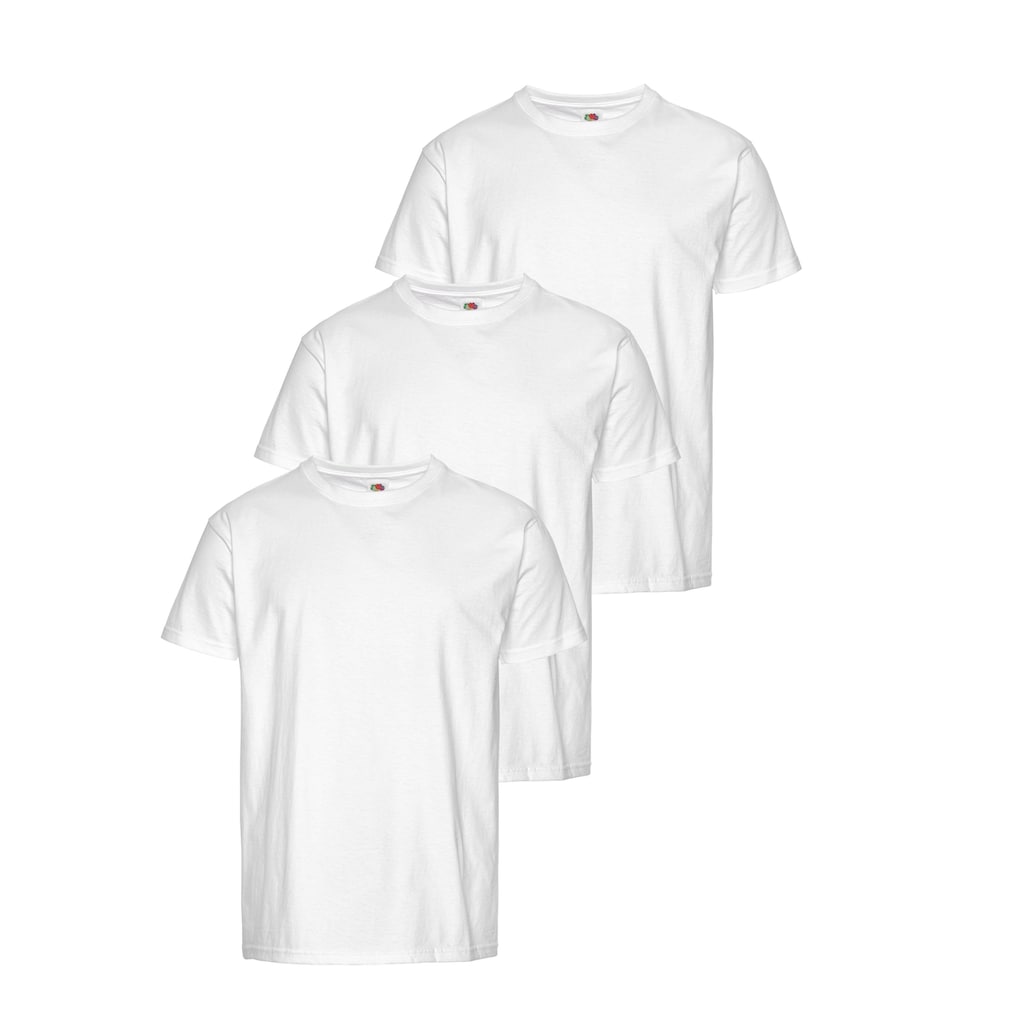 Fruit of the Loom T-Shirt, (Packung, 3 tlg.)