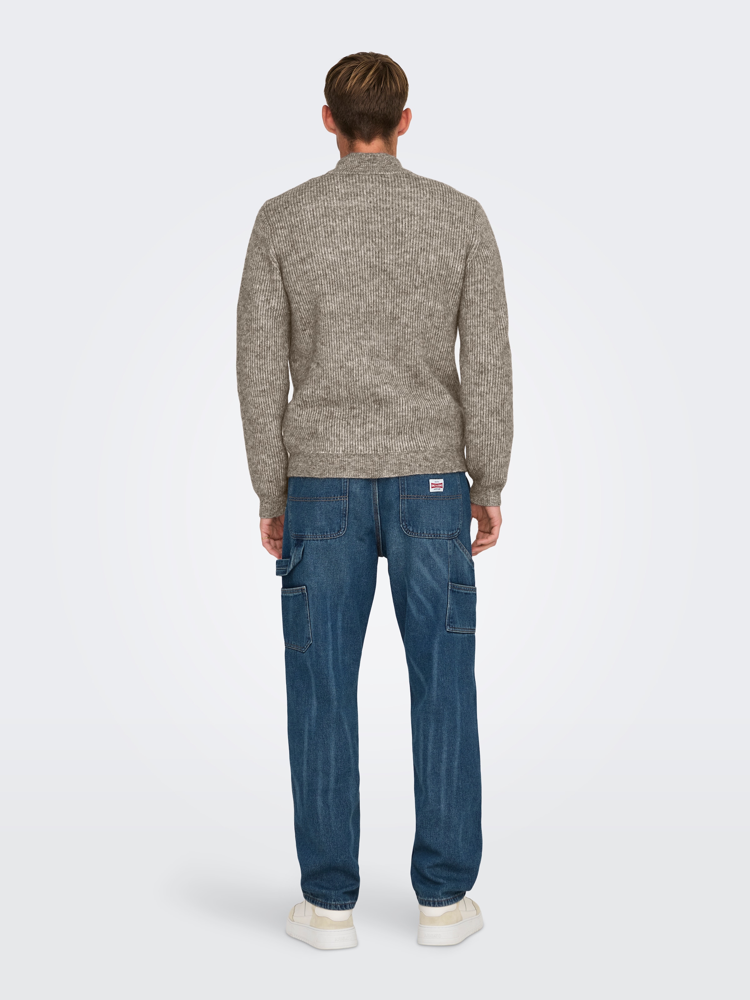 ONLY & SONS Troyer »ONSTEGAN REG 5 WOOL HALF ZIP KNIT BF«