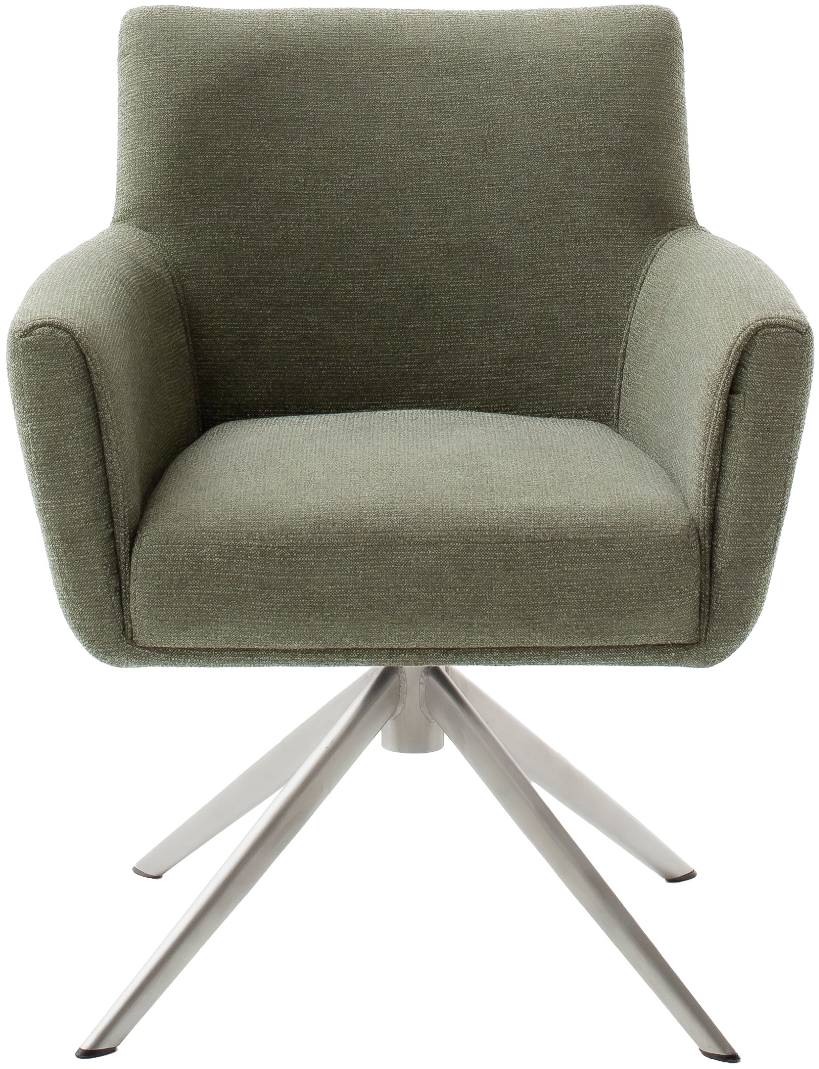 MCA furniture 4-Fussstuhl »WILSON Esszimmerstuhl, Armlehnstuhl, Polsterstuhl, modern«, (Set), 2 St., Flachgewebe, Stuhl, Armlehnenstuhl, drehbar, Taschenfederkern, belastbar 160 kg,XXL