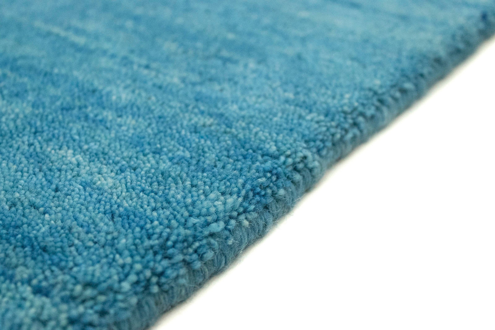 morgenland Wollteppich »Uni - Gabbeh Teppich - Softy«, rechteckig, 1,6 mm Höhe, Gabbeh Optik, Uni Farben, reine Wolle, sehr weicher Flor, Wohnzimmer