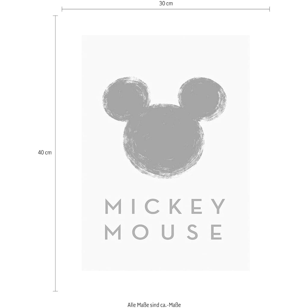 Komar Poster »Mickey Mouse Silhouette«, Disney, (1 St.), Kinderzimmer, Schlafzimmer, Wohnzimmer