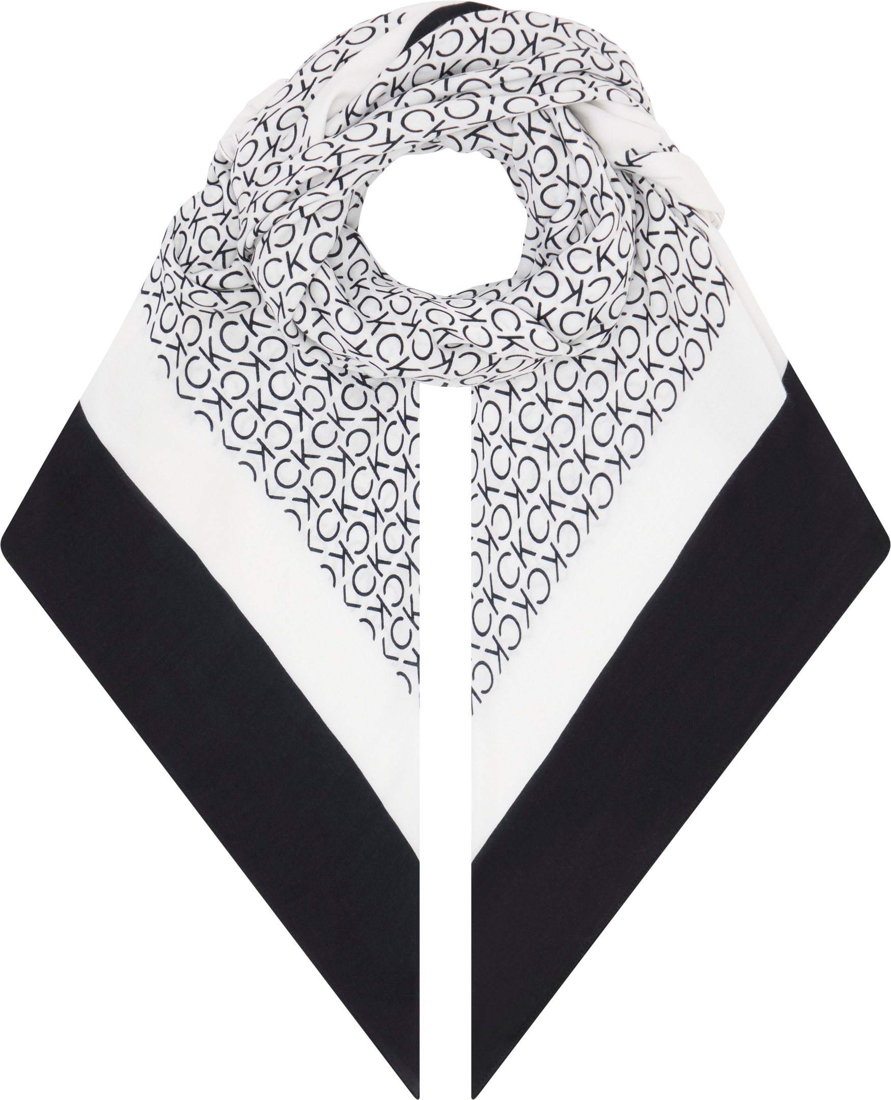 Calvin Klein Schal »GEO MINIMAL SCARF 130X130«, mit Logo-Print