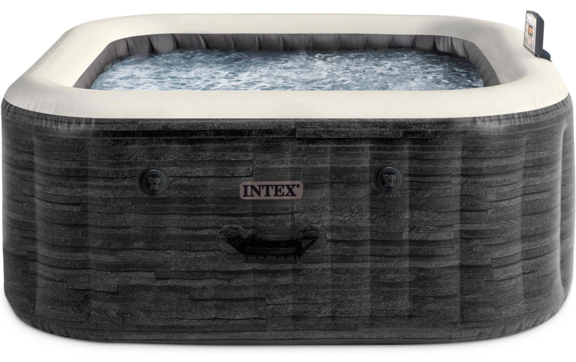 Intex, Whirlpool »PureSpa Greystone Deluxe Ø 196«, steingrau
