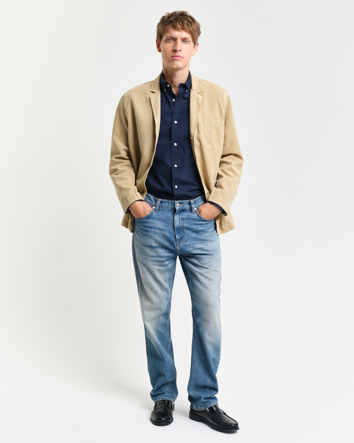 Gant Langarmhemd »Regular Fit Popeline Hemd leicht strapazierfähig pflegeleicht«, mit Label Stickerei auf der Brusttasche