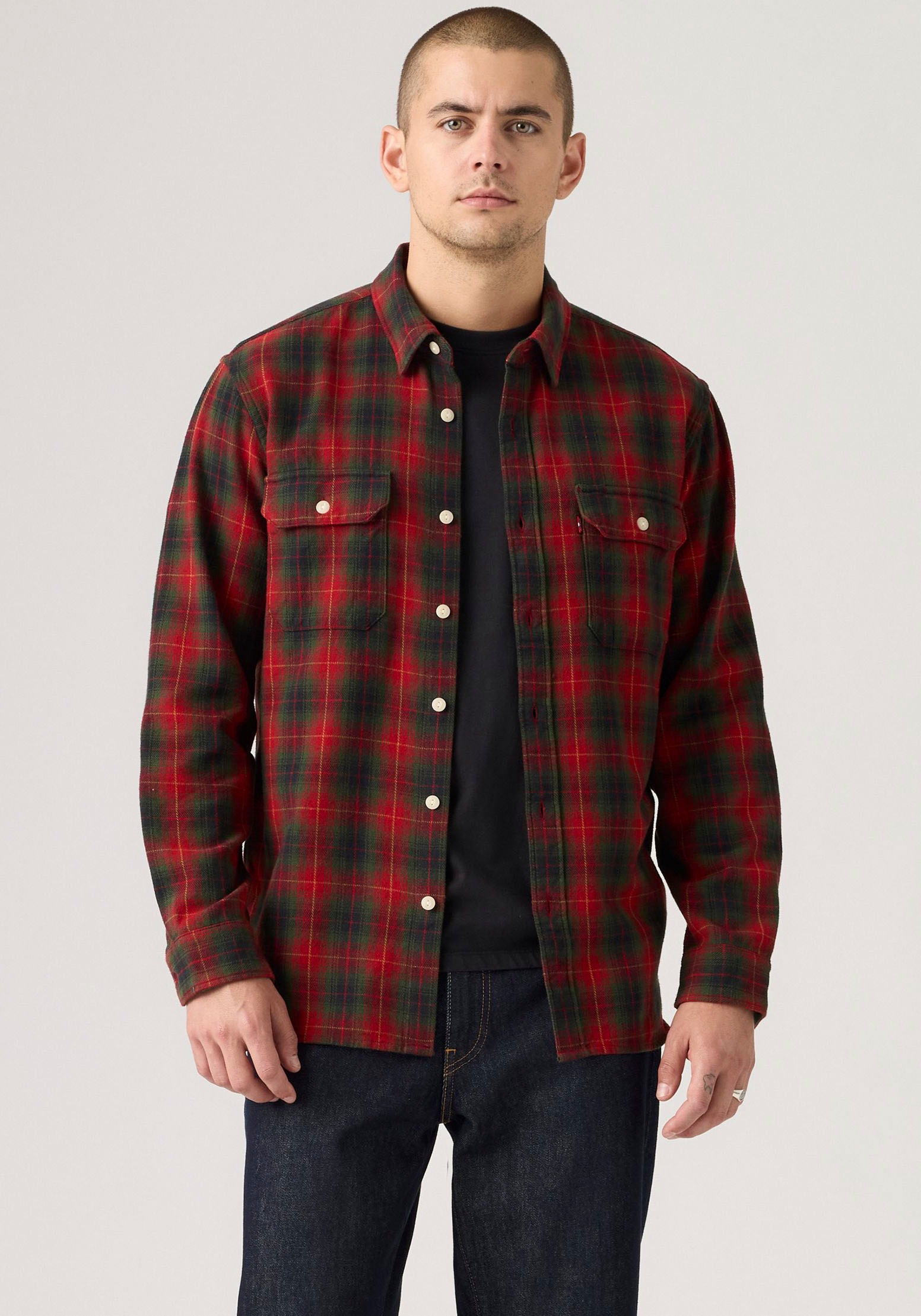Levi's® Flanellhemd »JACKSON WORKER« mit durchgehender Knopfleiste