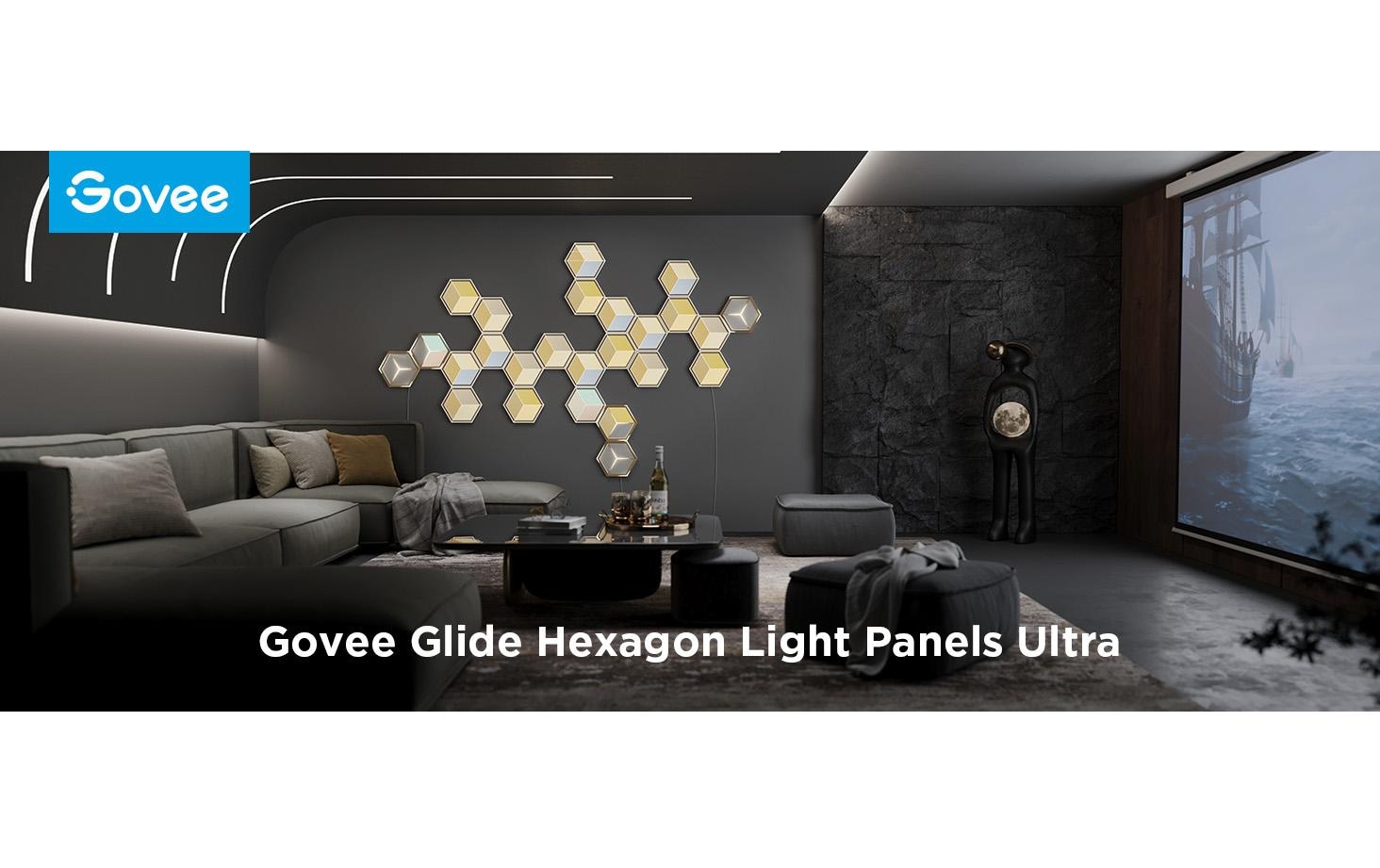 Govee LED Wandleuchte »Govee Glide Hexa Ultra, 7er-Pack, RGBIC«, 7 flammig