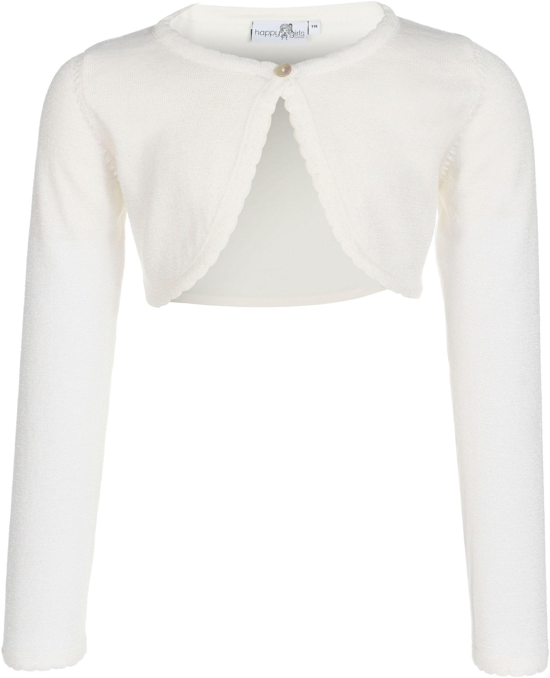 happy girls Bolero im dezenten Glitzerlook und mit gewellten Kanten