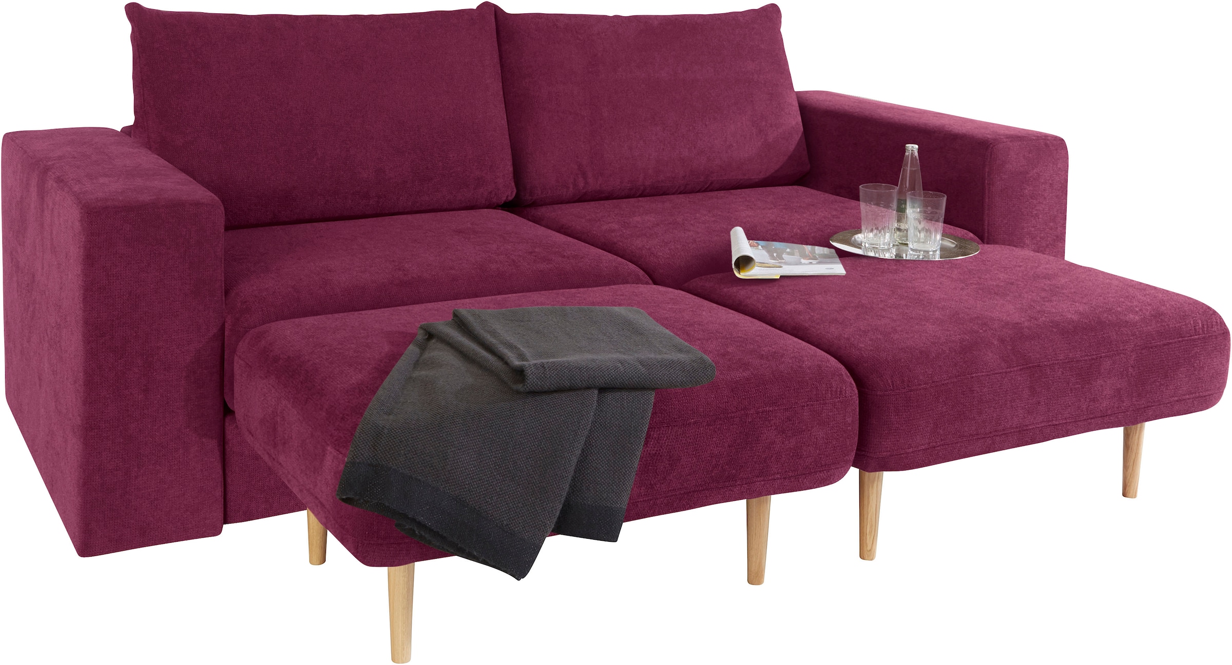LOOKS by Wolfgang Joop 3,5-Sitzer »Looksv«, Verwandlungssofa: aus Sofa wird Sofa mit 2 Hockern