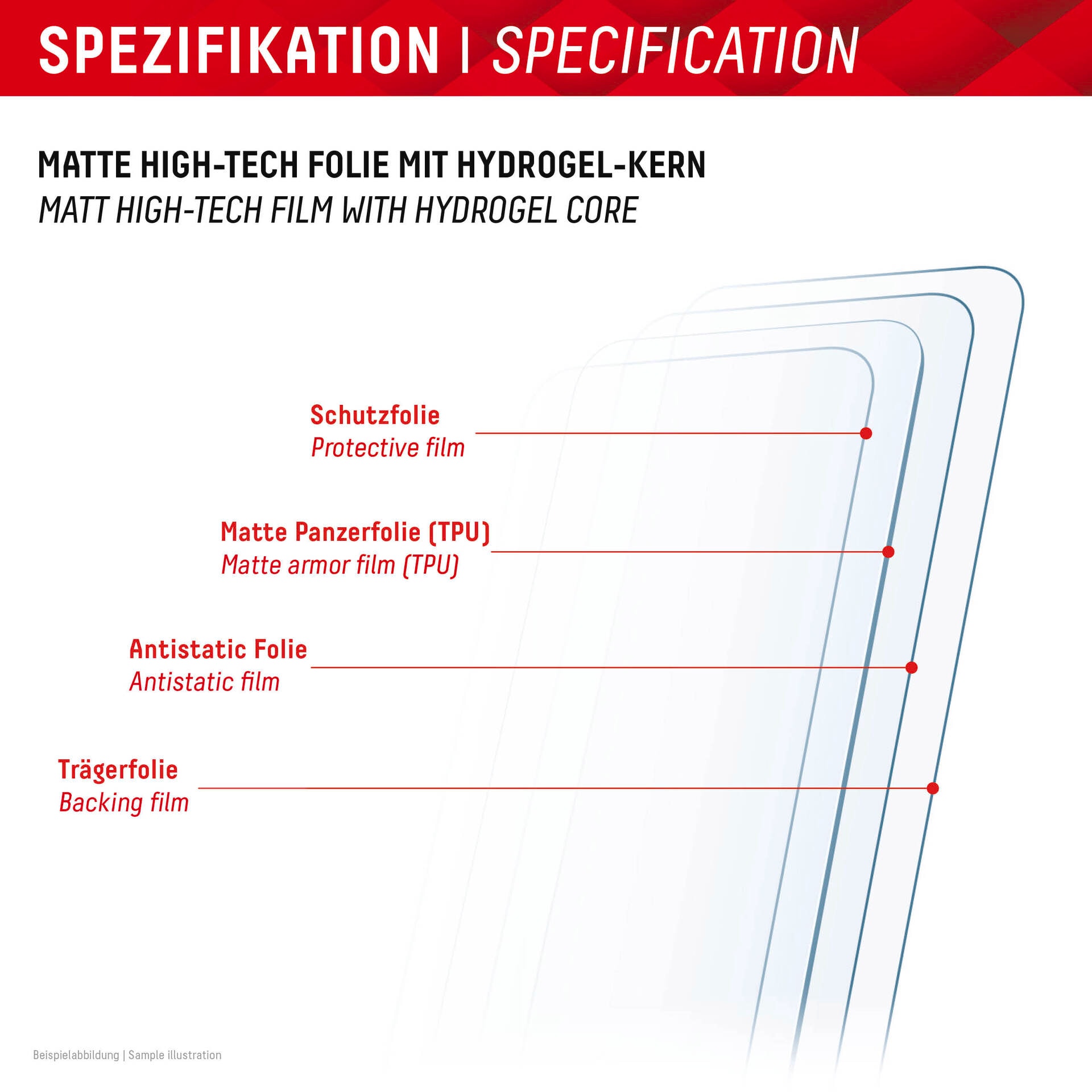 Displex Displayschutzfolie »PRO CUT Schutzfolie Matt Anti-Reflex 7, 10 Stück«, Schutzfolie, Displayschutz, Gehäuseschutz