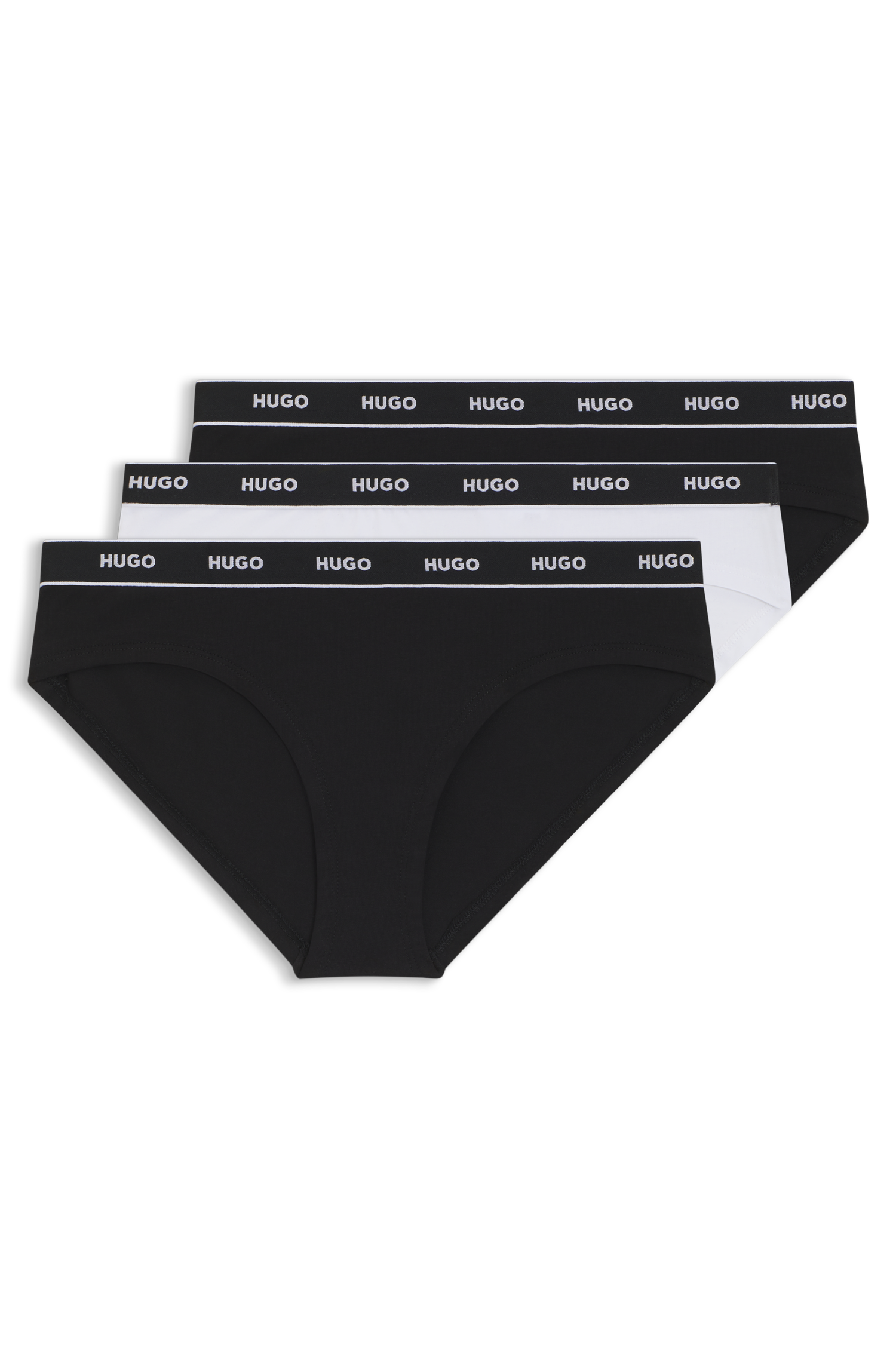 HUGO Underwear Slip »TRIPLET BRIEF STRIPE«, (Packung, 3 St., 3er Pack), mit HUGO Logo-Elastikbund