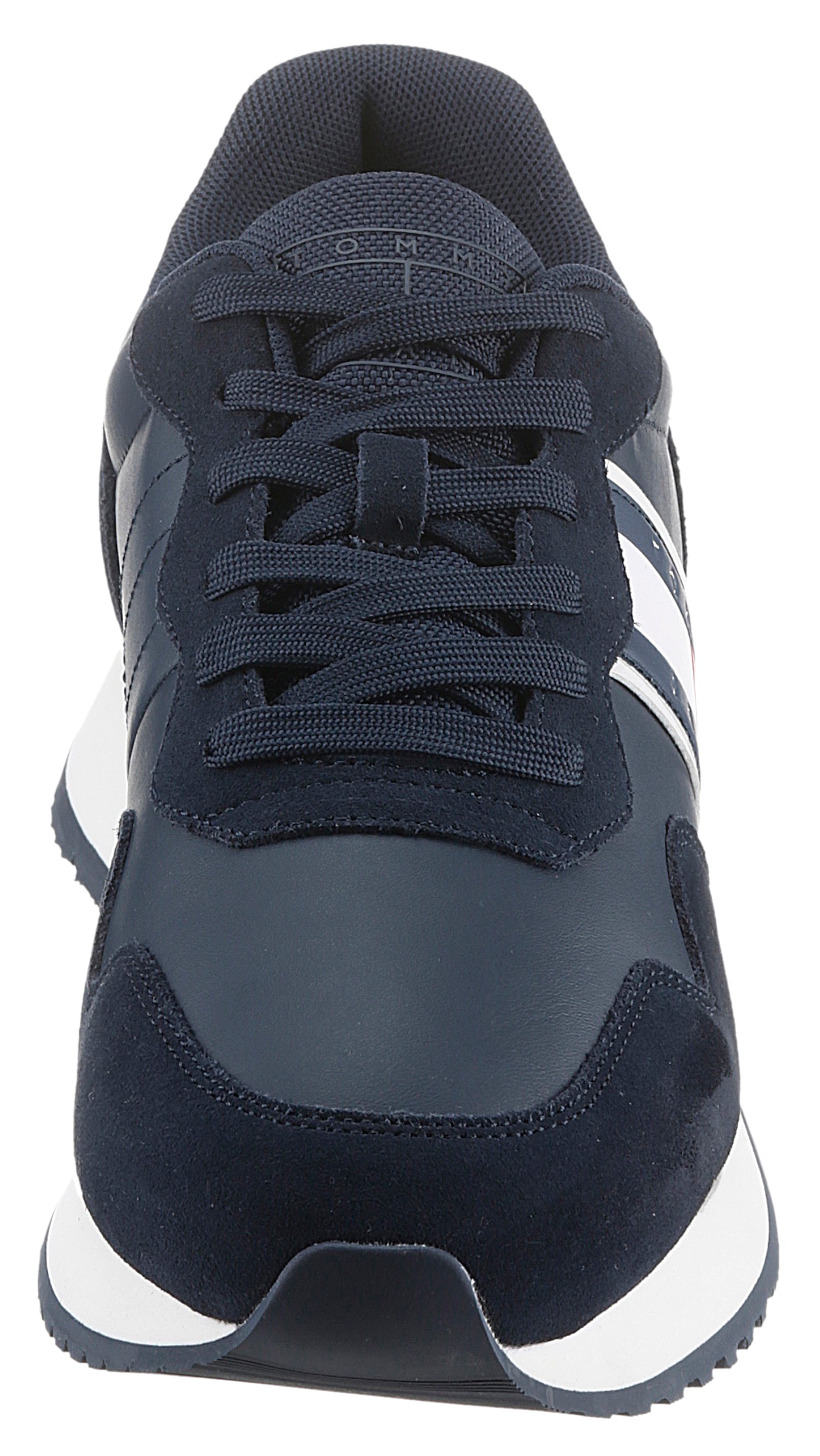 Tommy Jeans Sneaker »TJM MODERN RUNNER«, Freizeitschuh, Halbschuh, Schnürschuh mit seitlicher Logoflagge