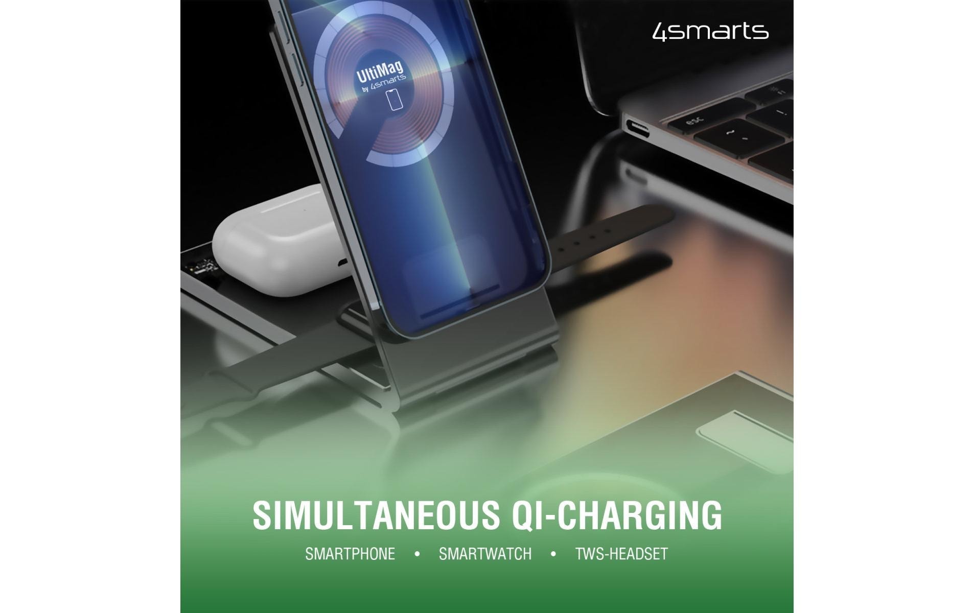 4smarts Wireless Charger »UltiMag TrioFold 15W«